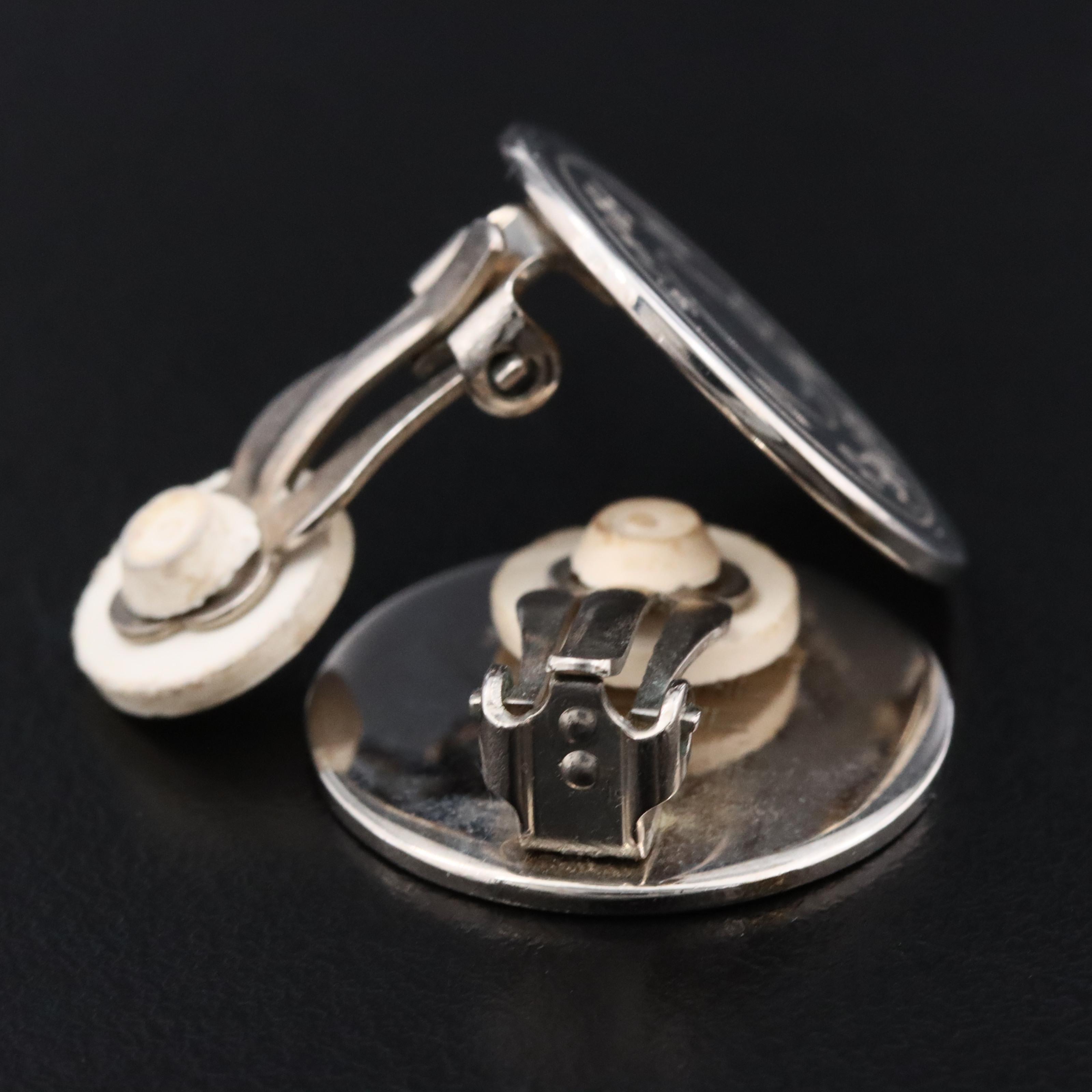 Hermès Clou de Selle Clip Earrings