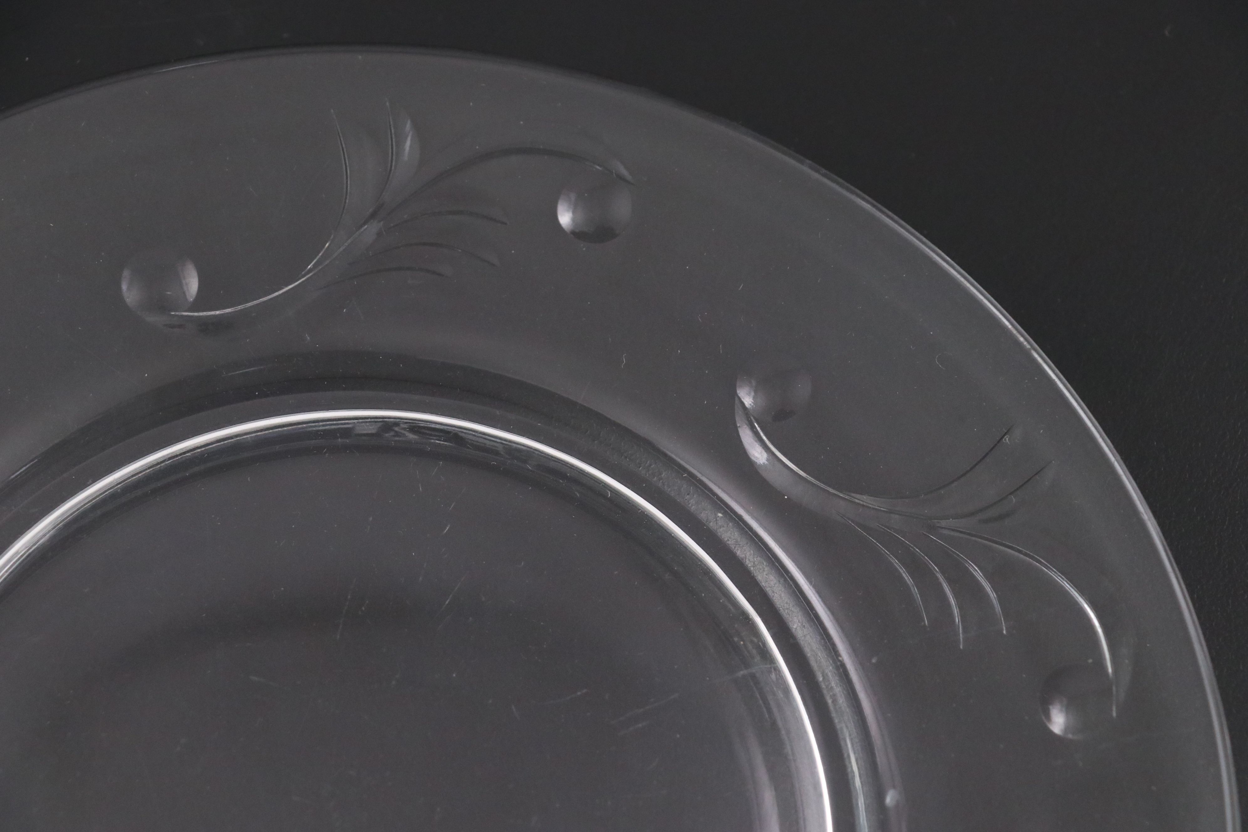 Seneca "Arcadia" Glass Stemware and Salad Plates