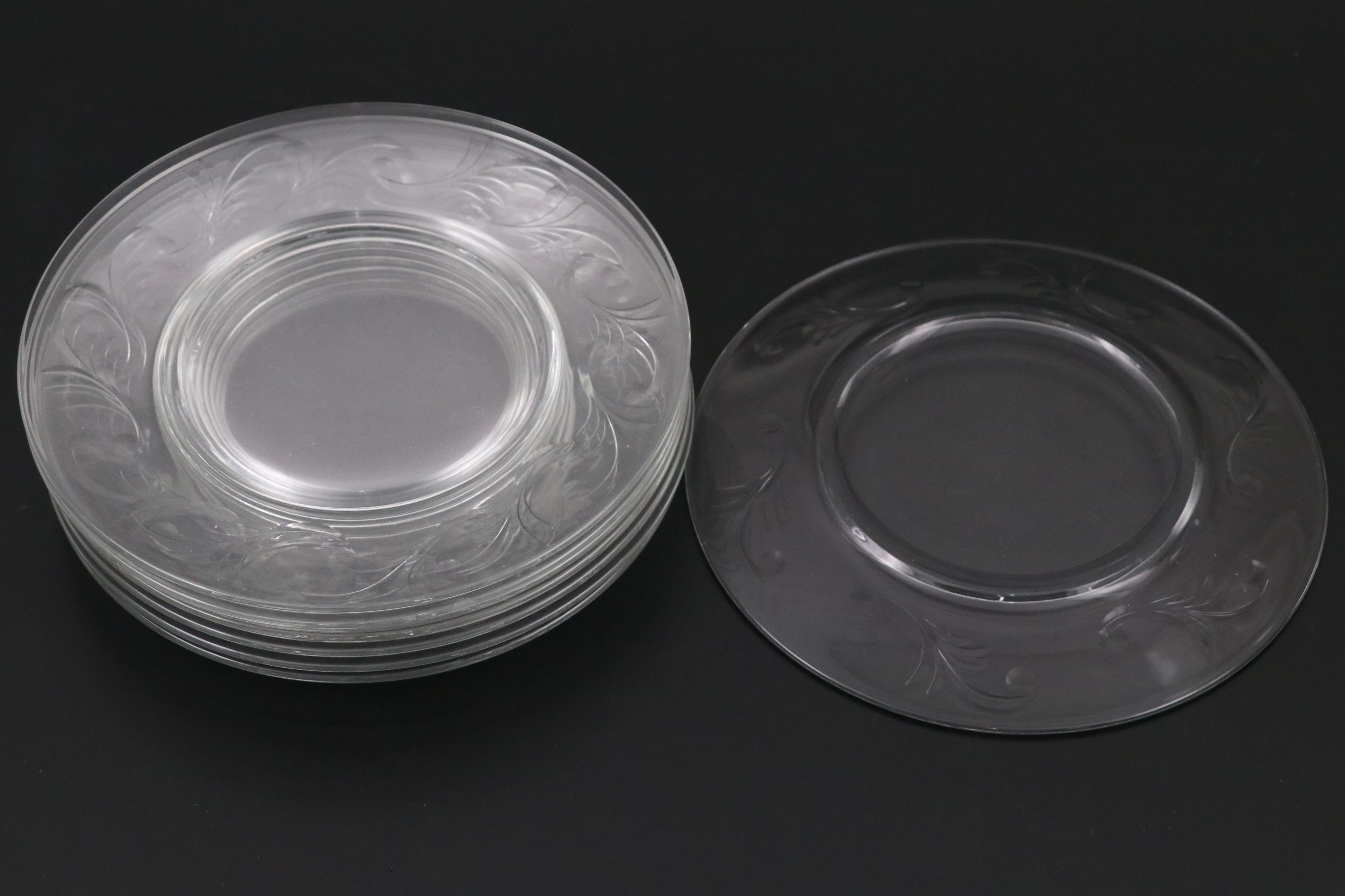 Seneca "Arcadia" Glass Stemware and Salad Plates