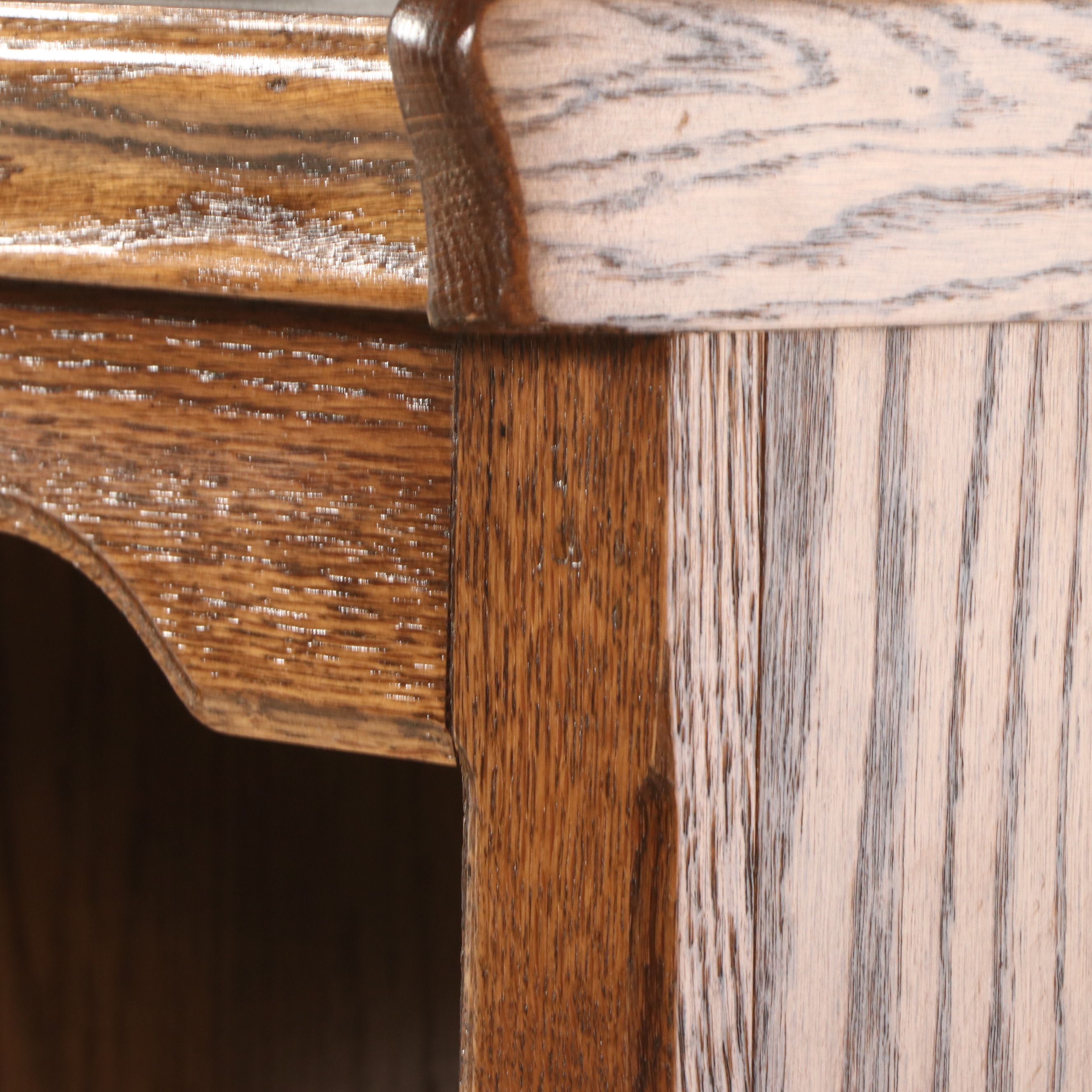 Colonial Style Oak Bookcase