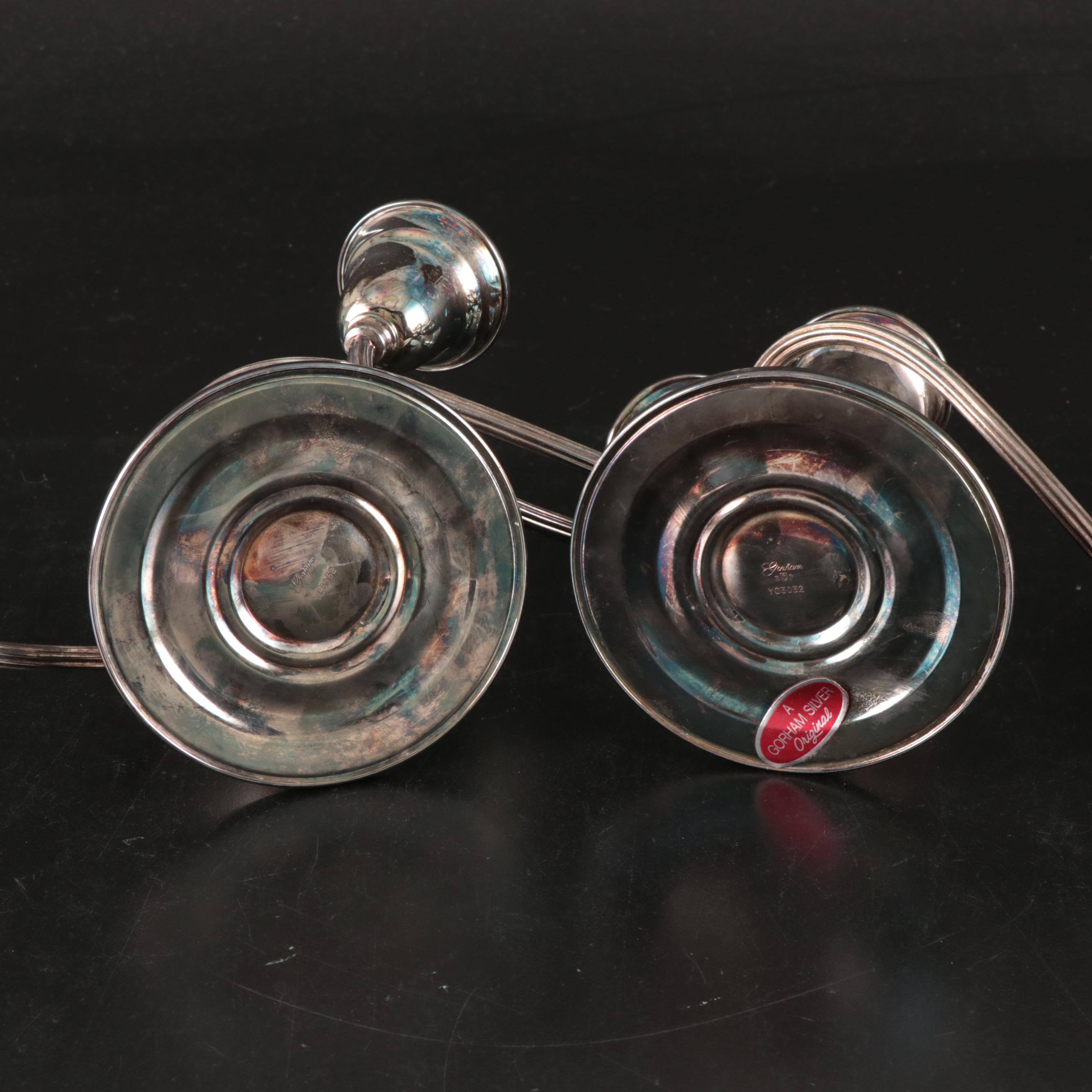 Gorham Silver Plate Candelabrum with Shaker