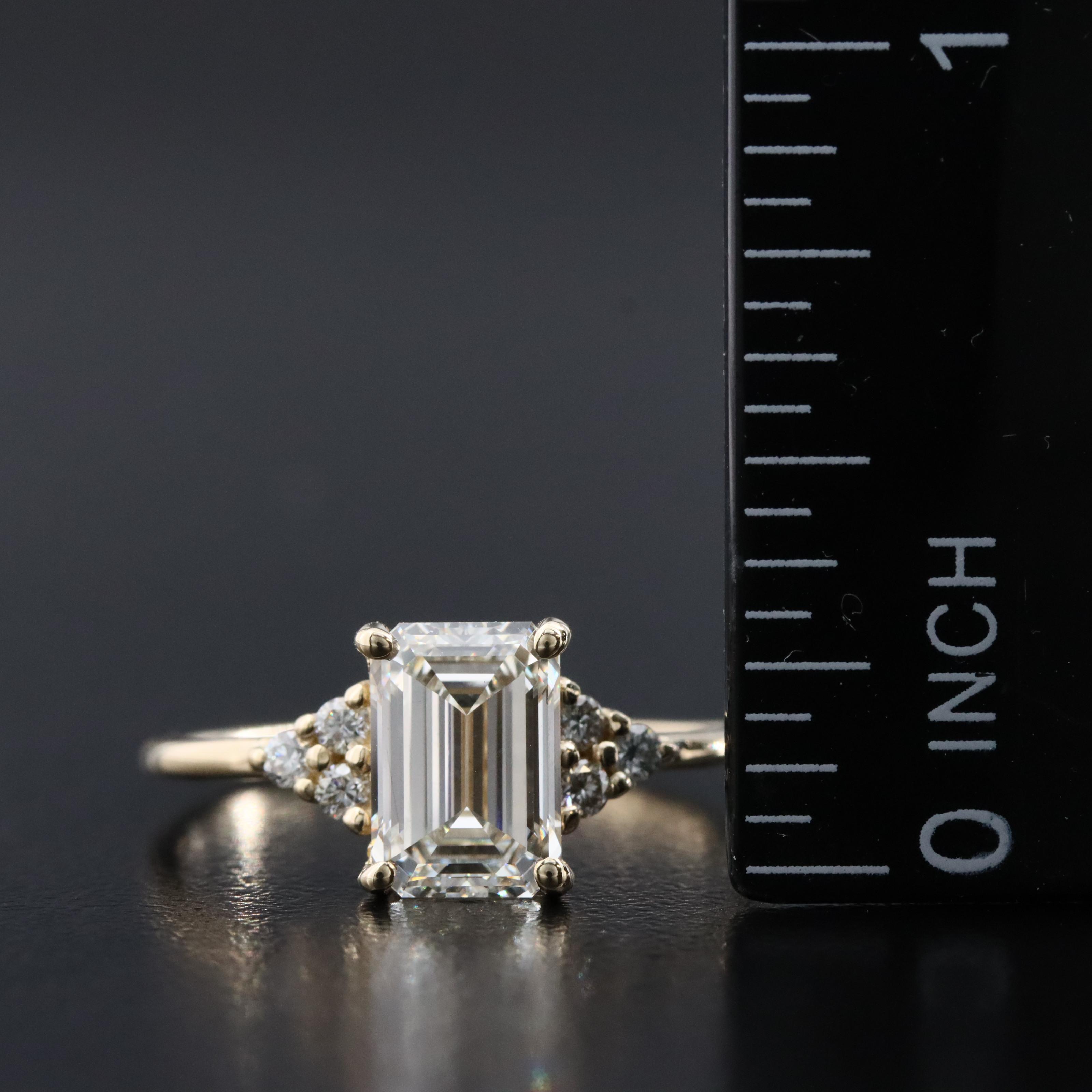 14K 2.17 CTW Lab Grown Diamond Ring with IGI Report