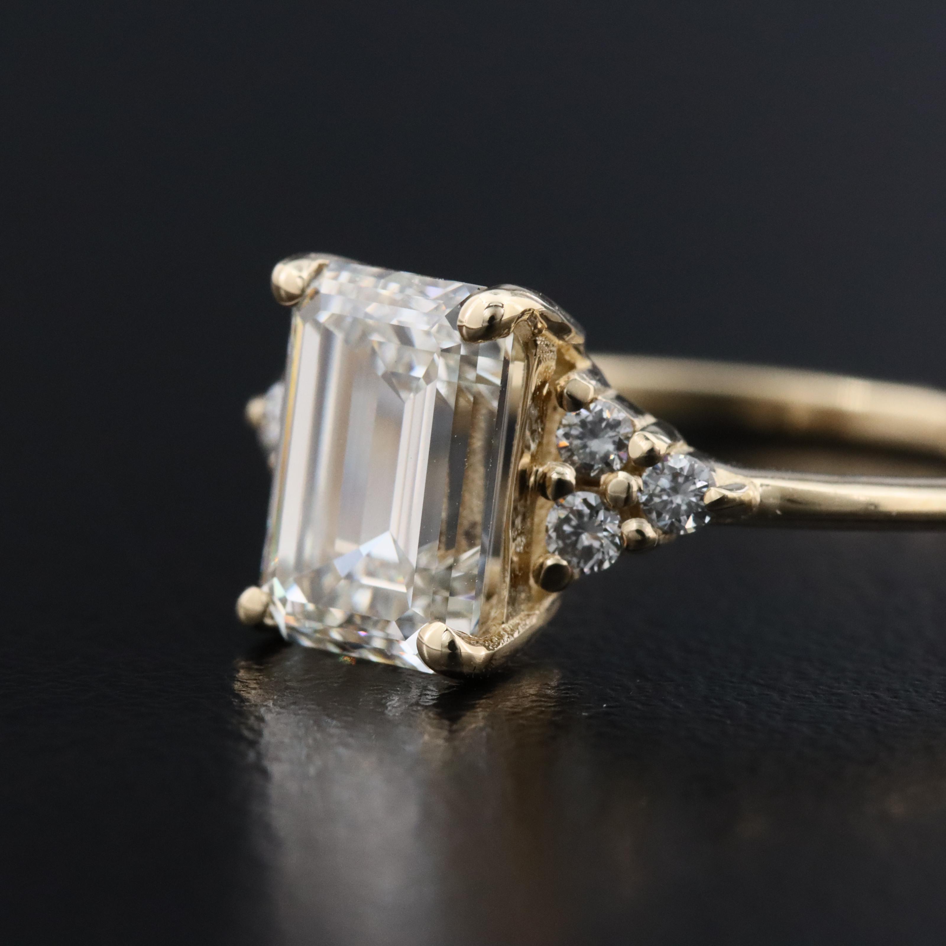 14K 2.17 CTW Lab Grown Diamond Ring with IGI Report