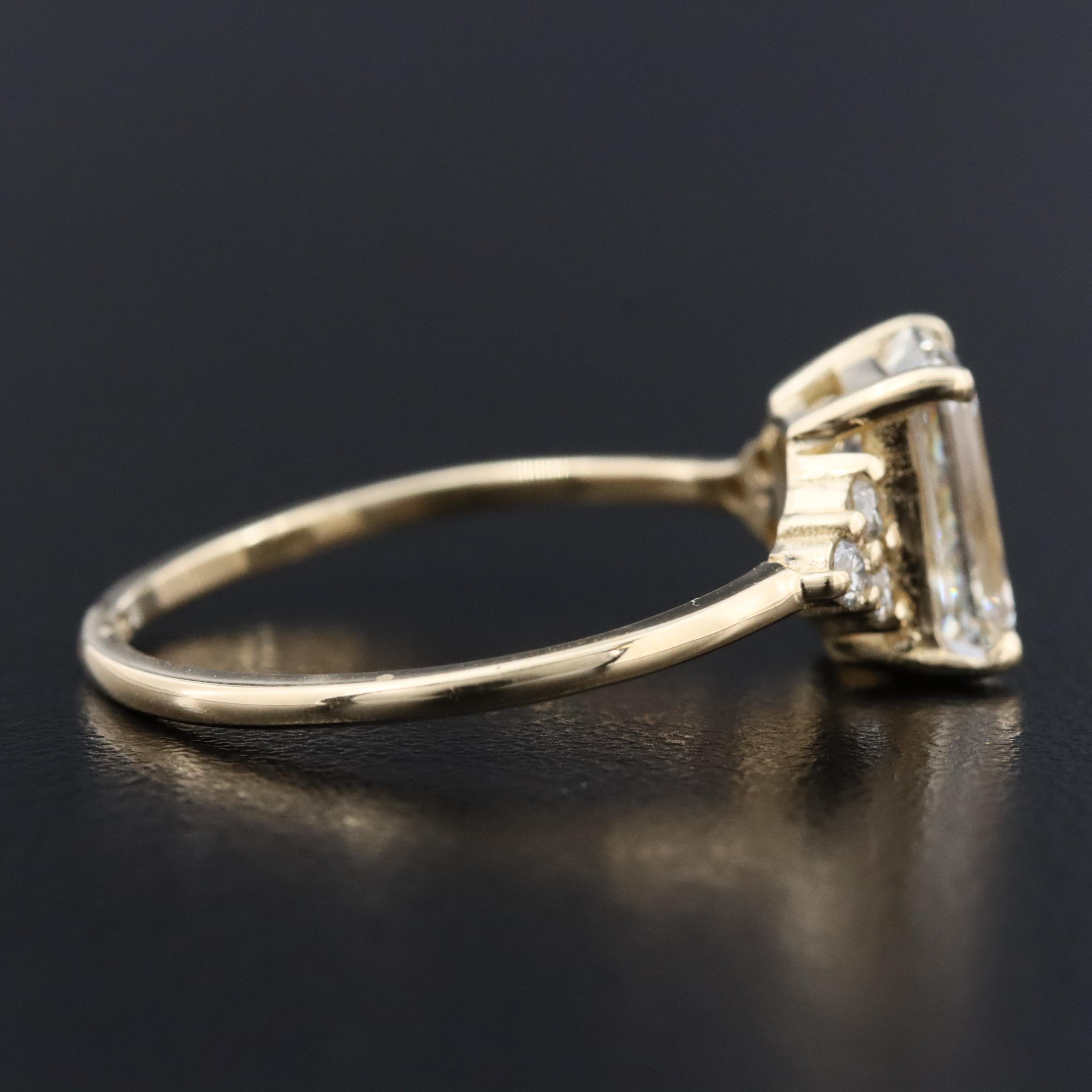 14K 2.17 CTW Lab Grown Diamond Ring with IGI Report