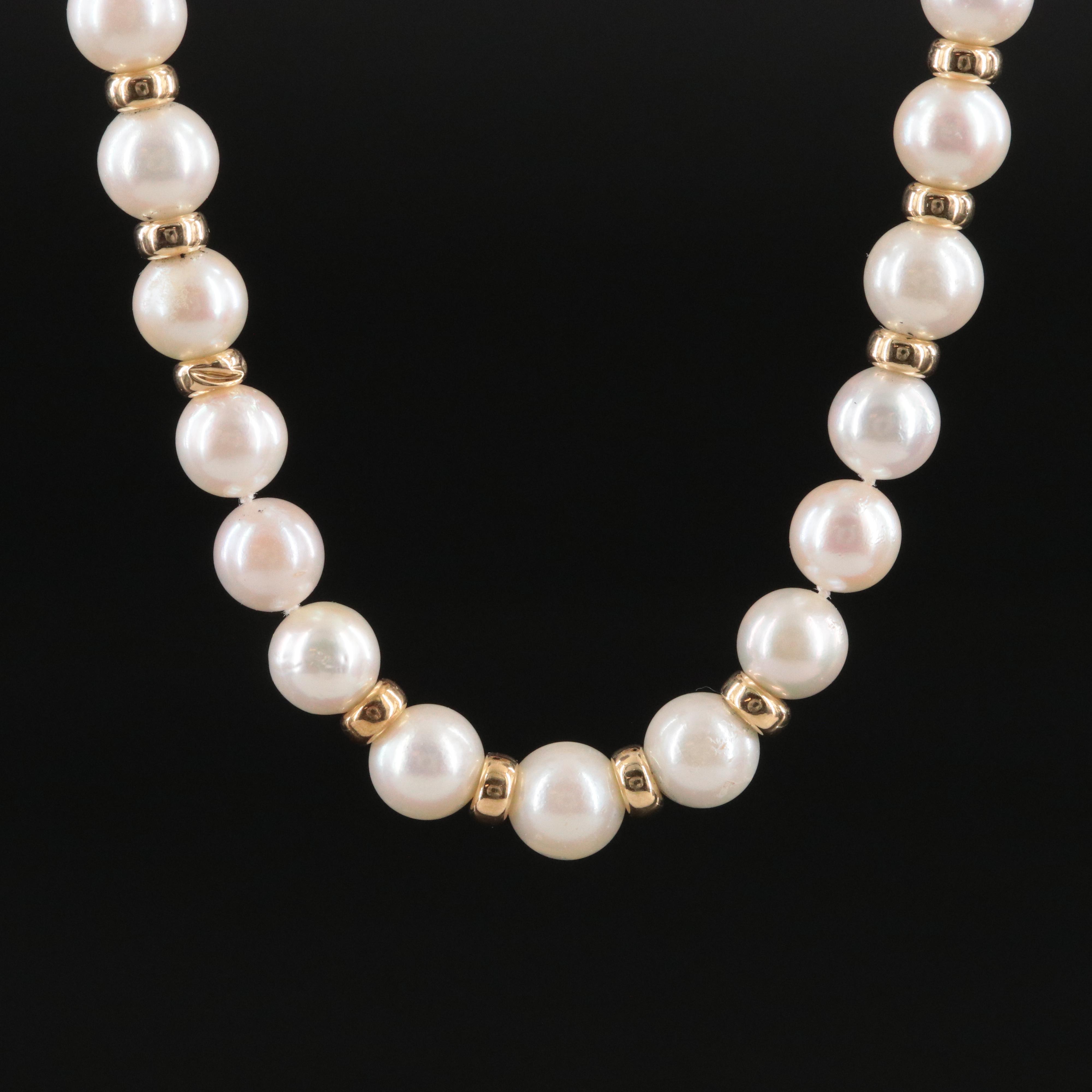 14K Pearl Endless Necklace