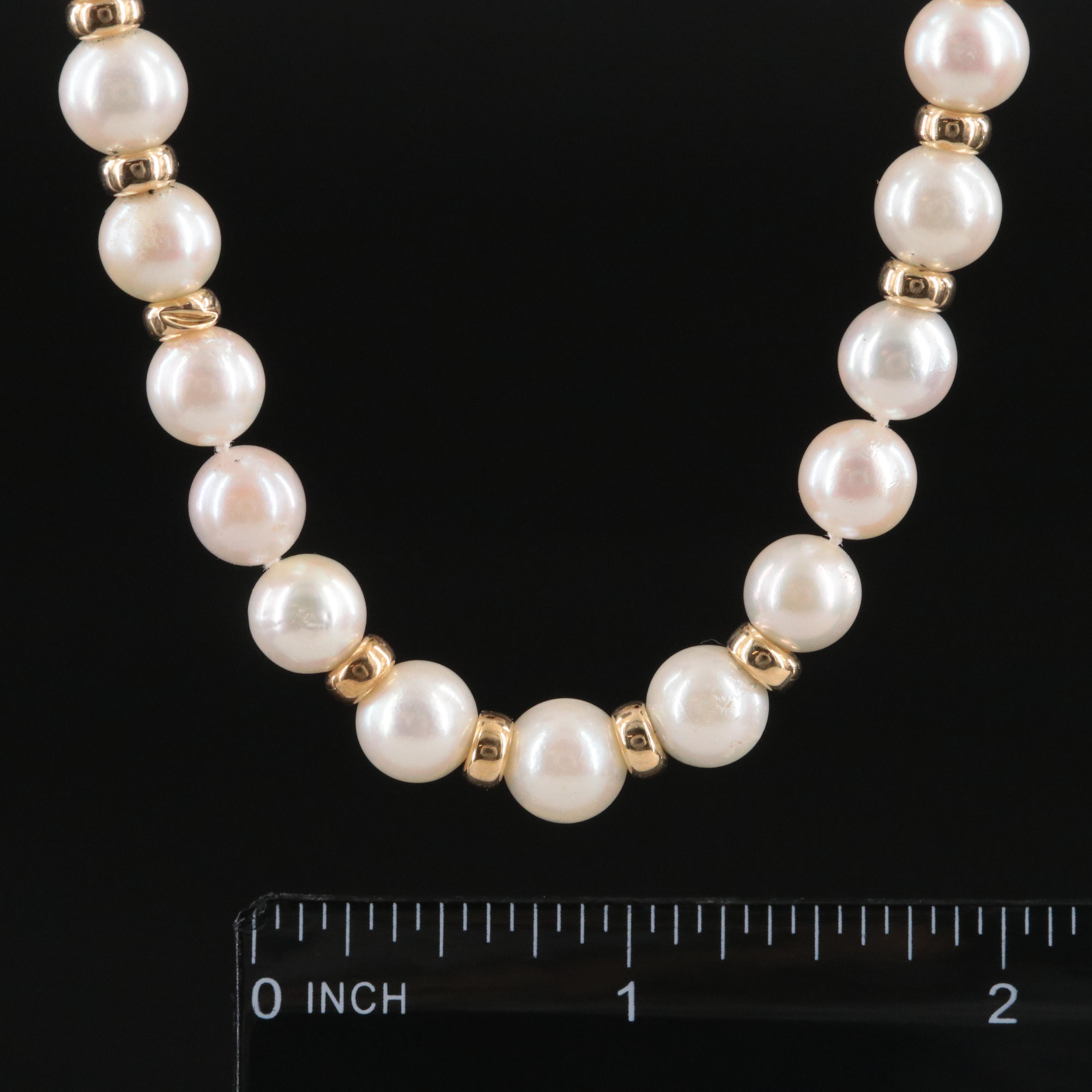 14K Pearl Endless Necklace