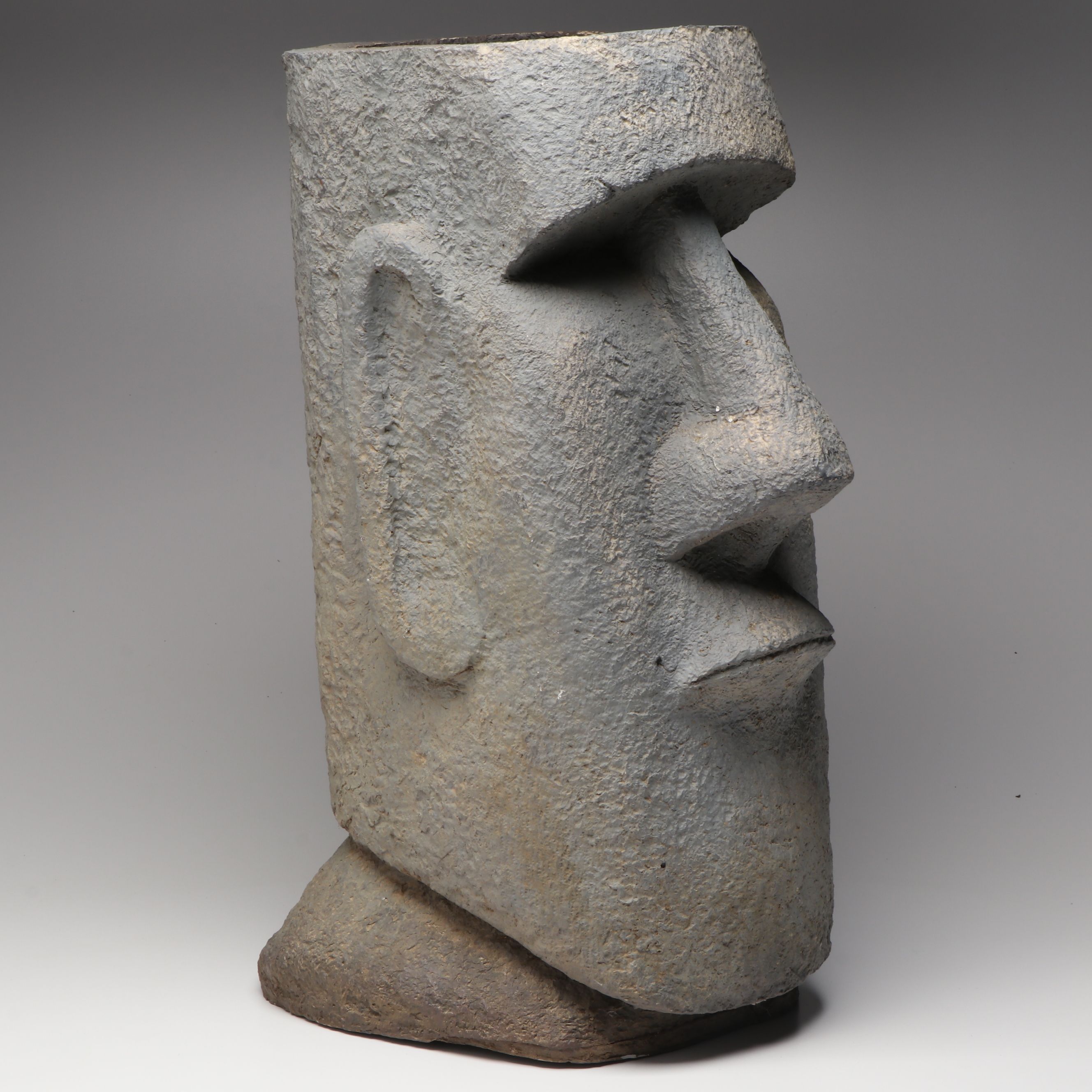 Easter Island Inspired Plastic Planter