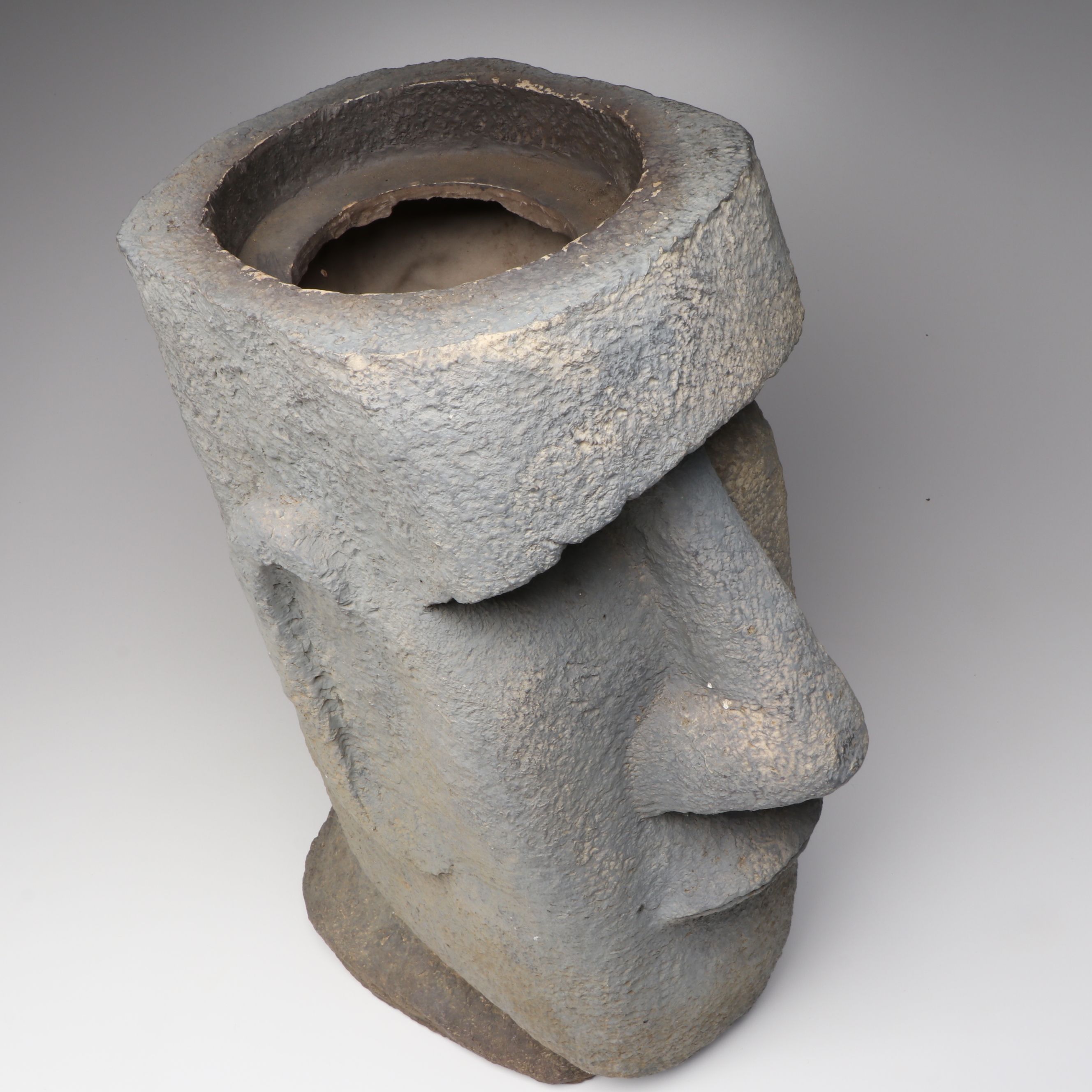 Easter Island Inspired Plastic Planter