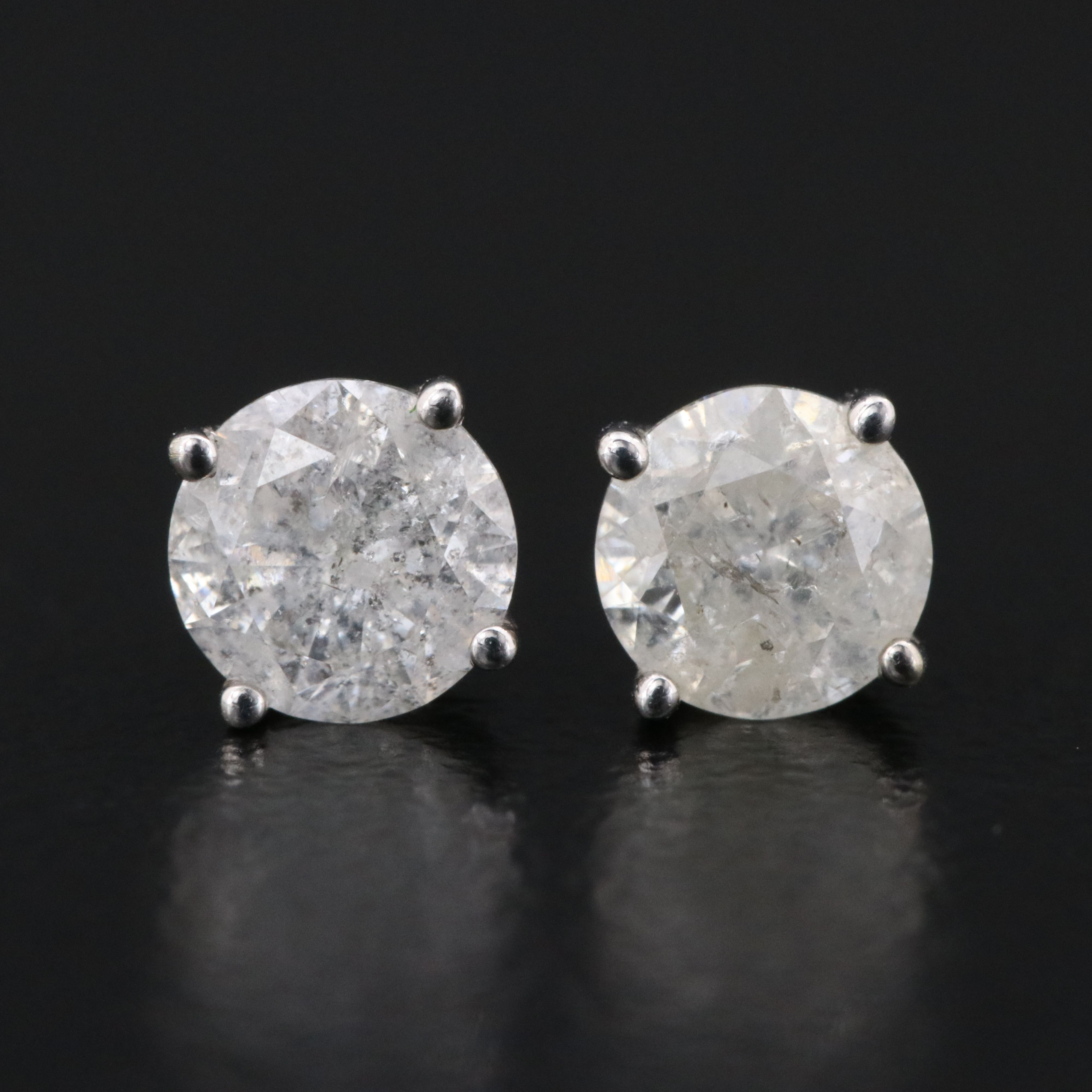 14K 0.76 CTW Diamond Solitaire Earrings