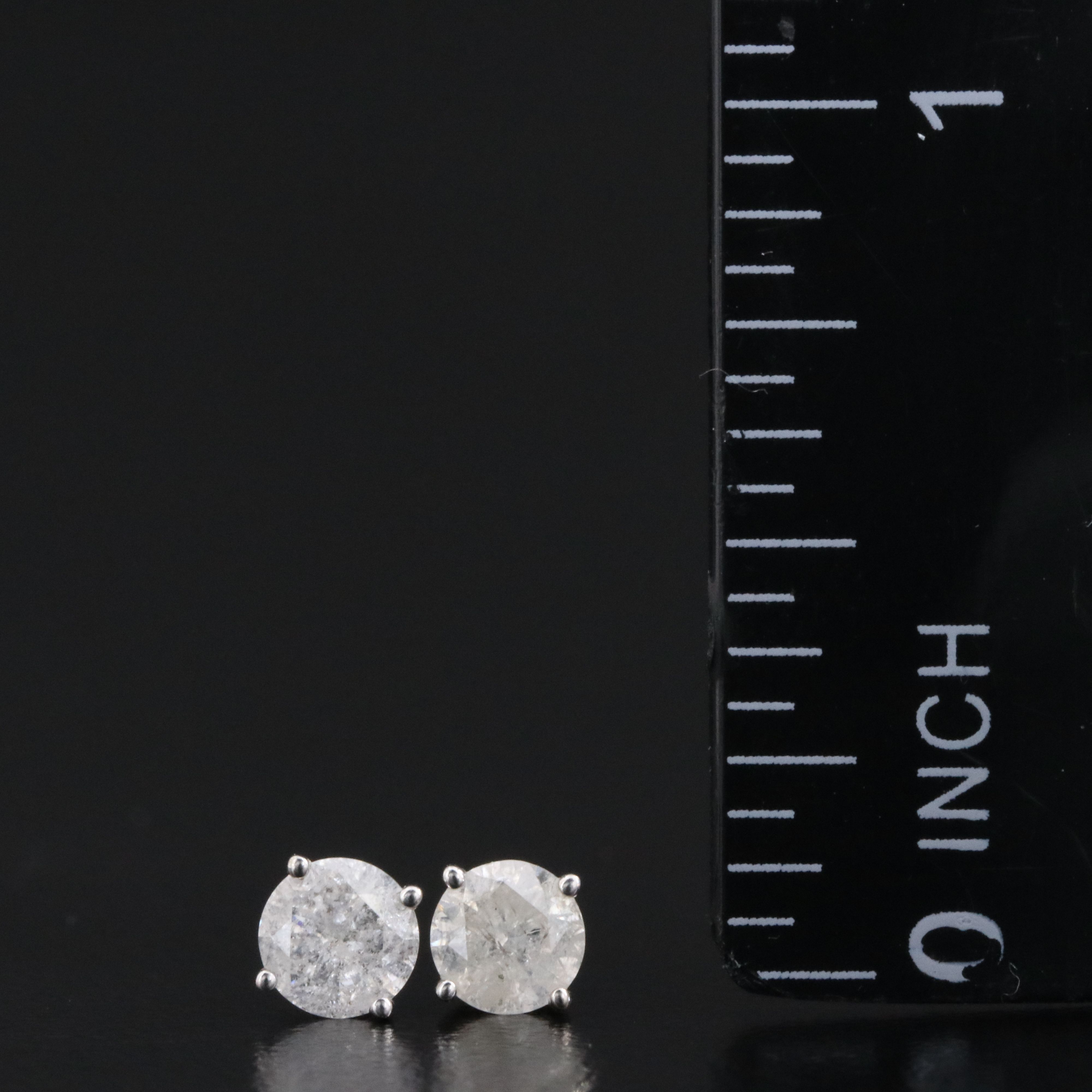 14K 0.76 CTW Diamond Solitaire Earrings