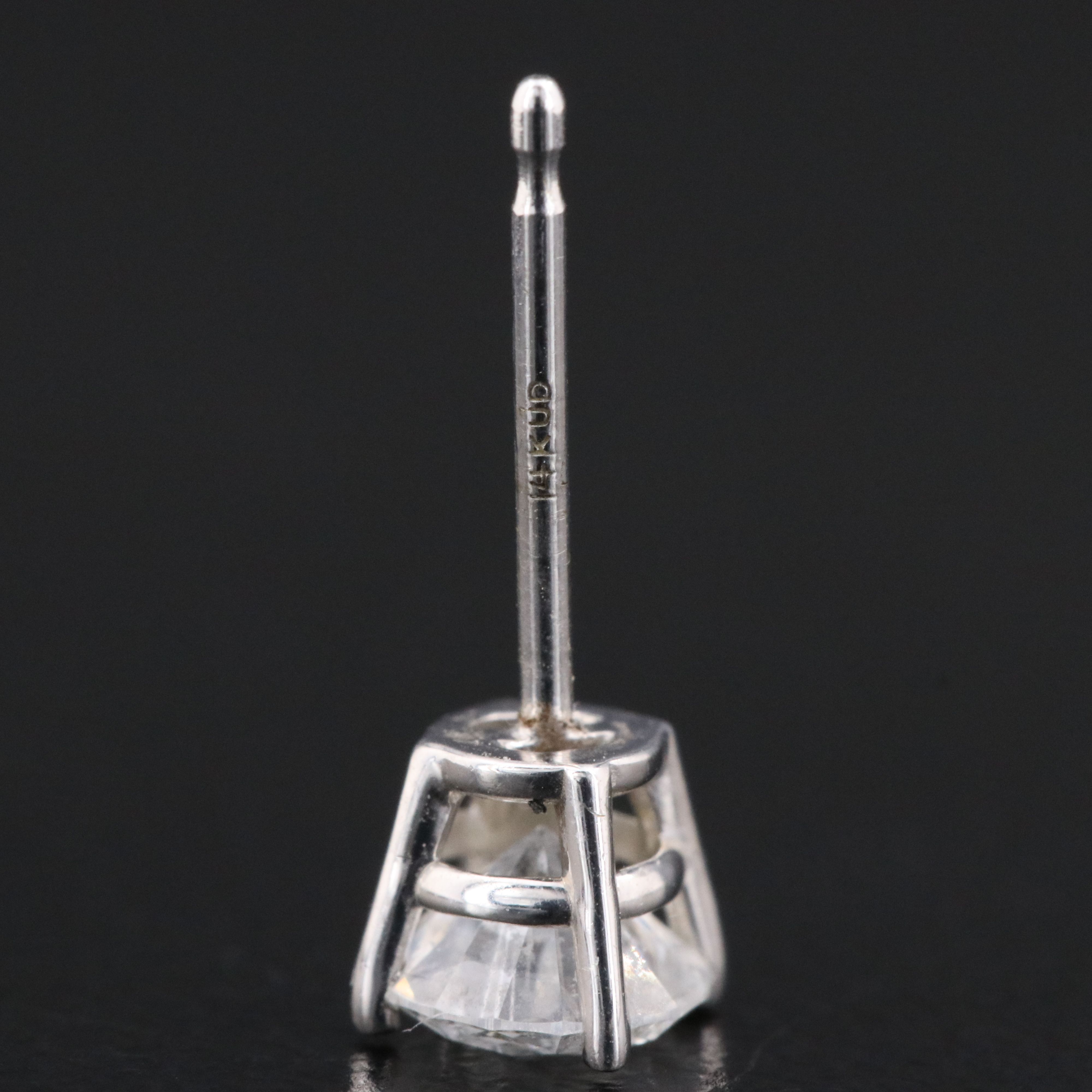 14K 0.76 CTW Diamond Solitaire Earrings