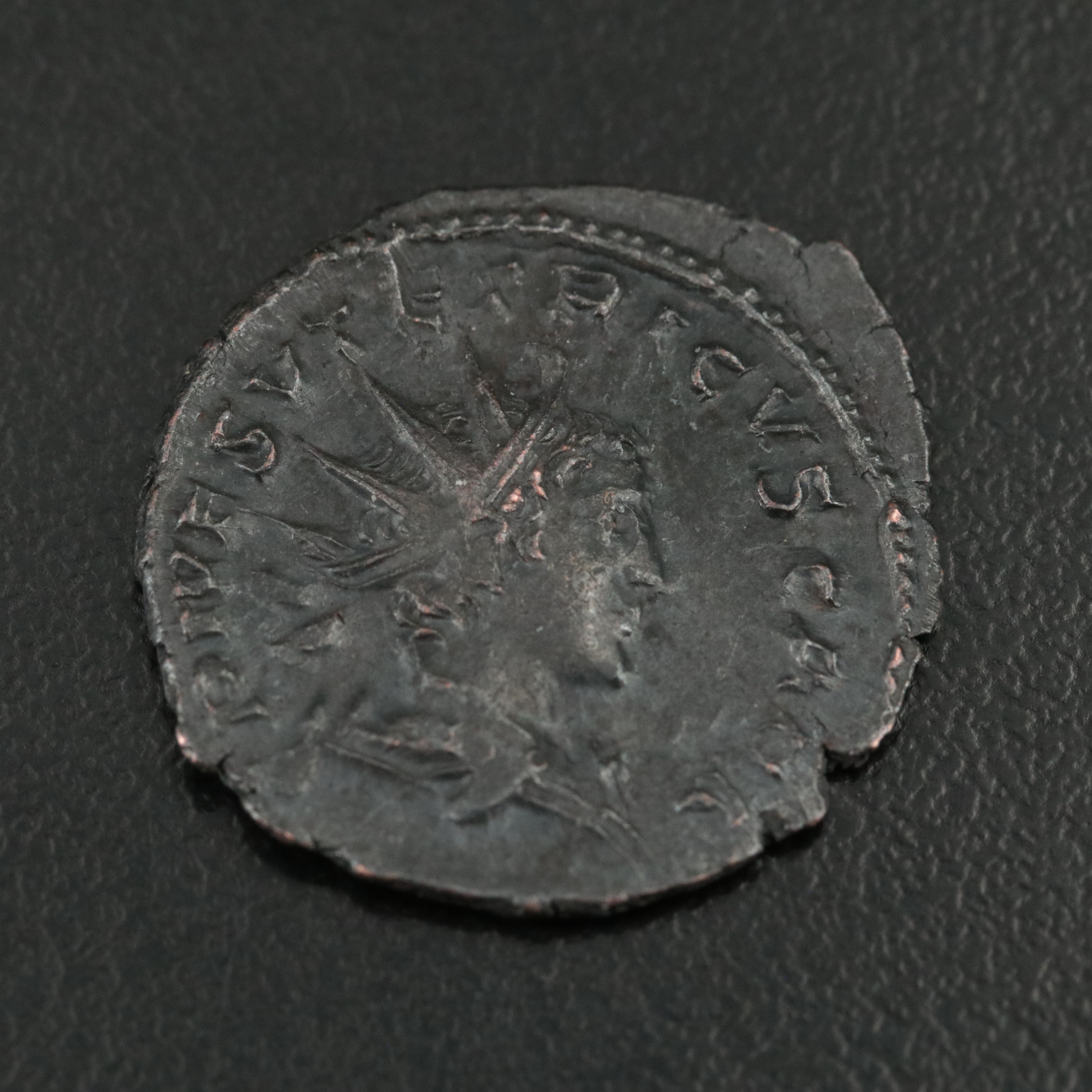 Ancient Roman Imperial Æ Antoninianus Coin of Tetricus II, ca. 274 A.D.