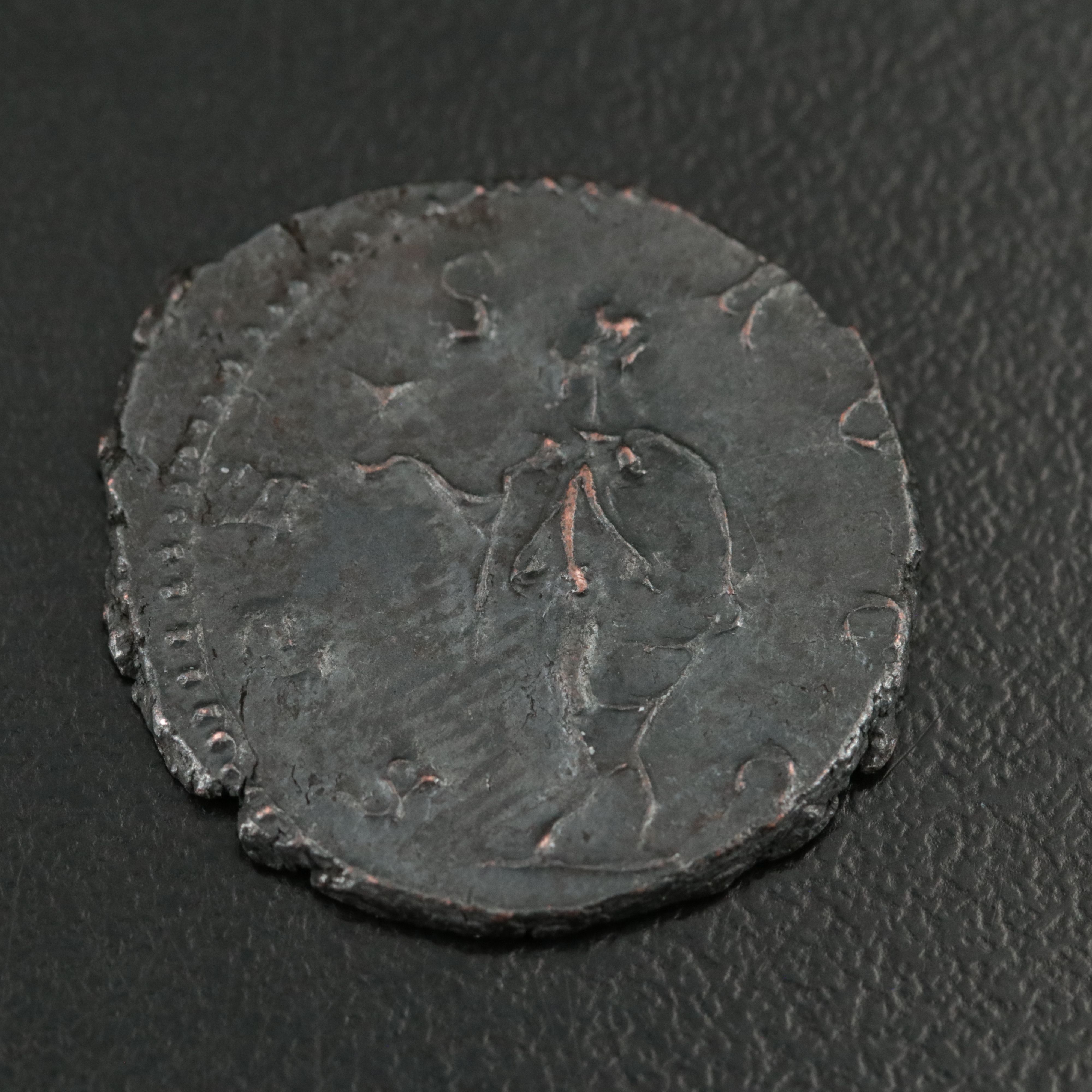 Ancient Roman Imperial Æ Antoninianus Coin of Tetricus II, ca. 274 A.D.
