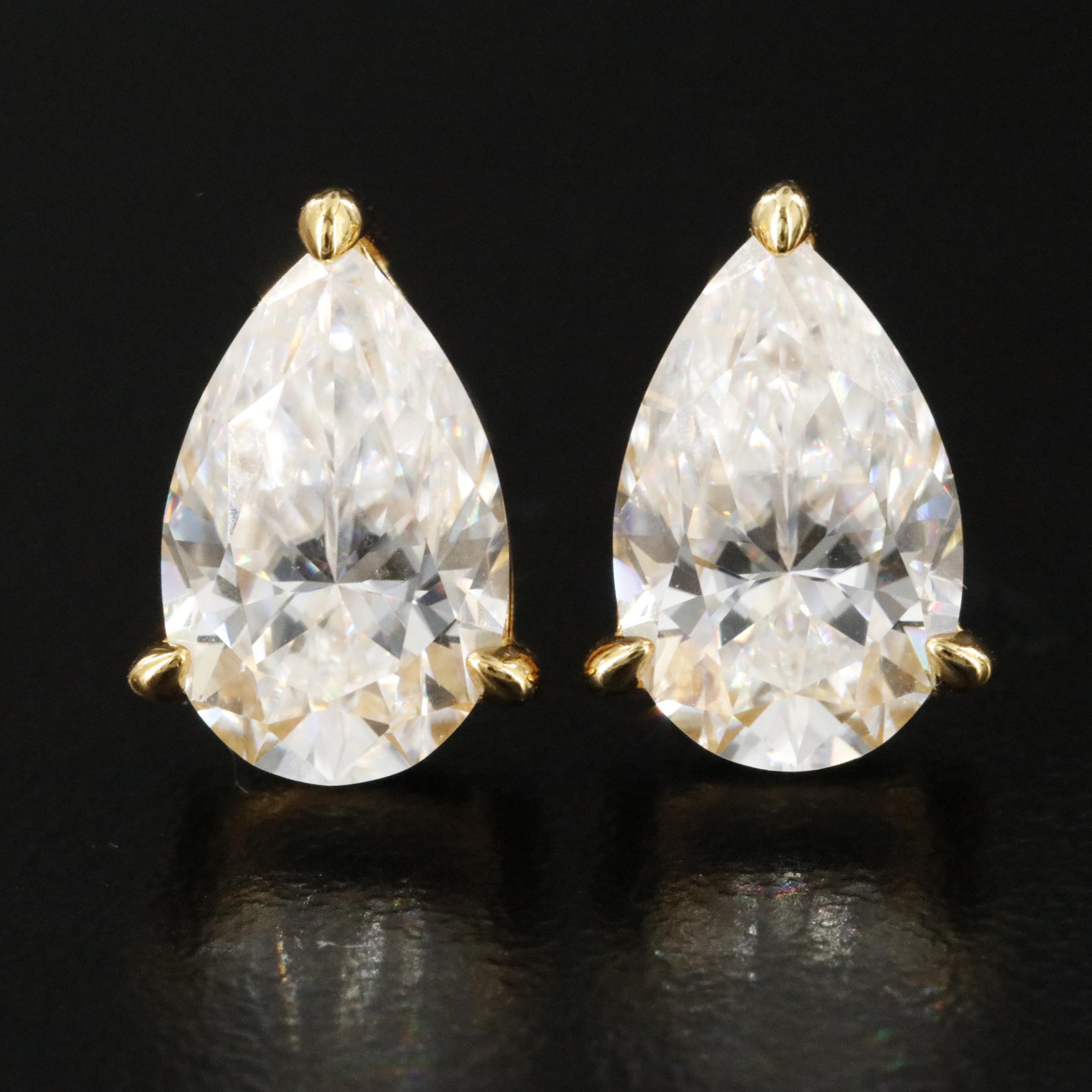 Sterling Moissanite Earrings