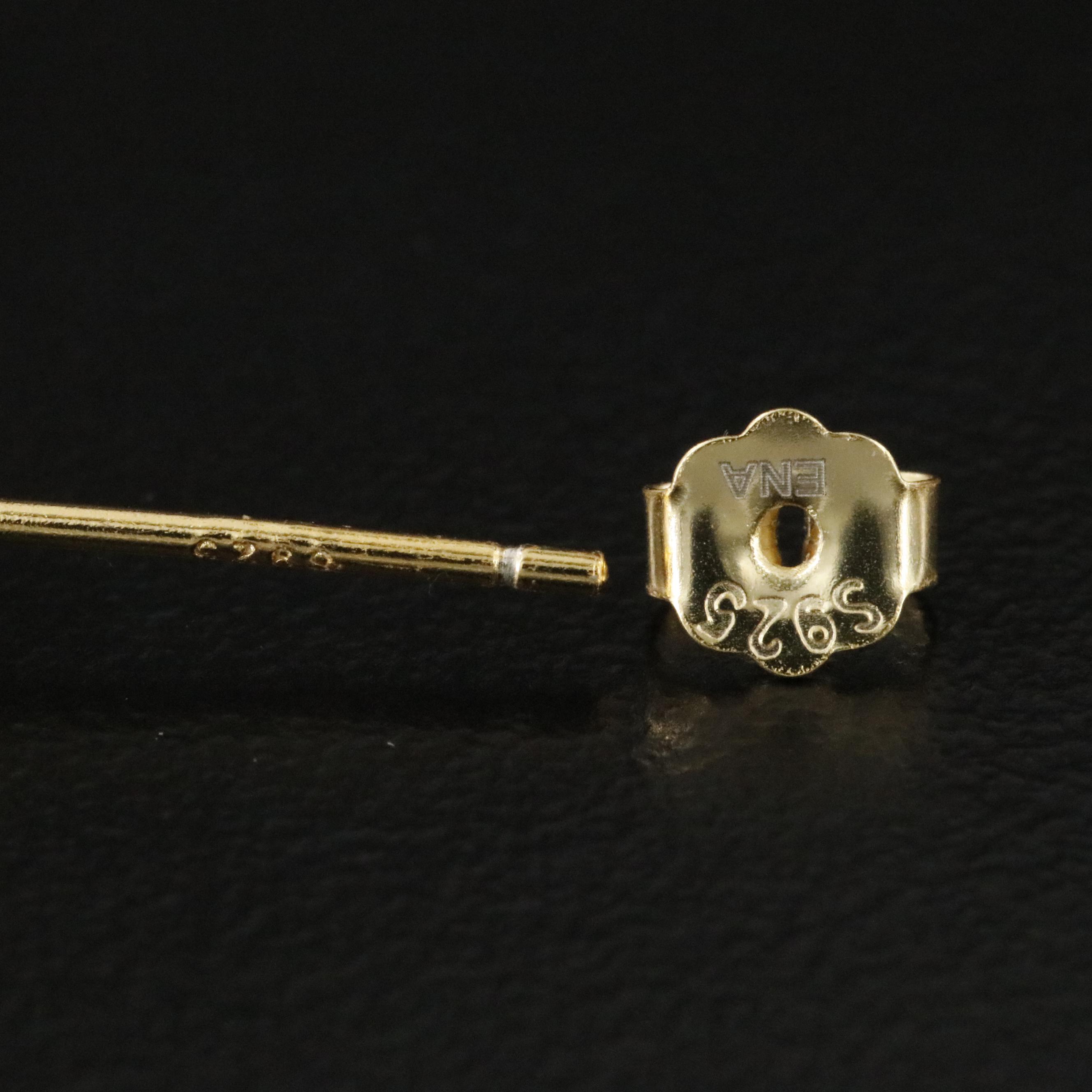 Sterling Moissanite Stud Earrings