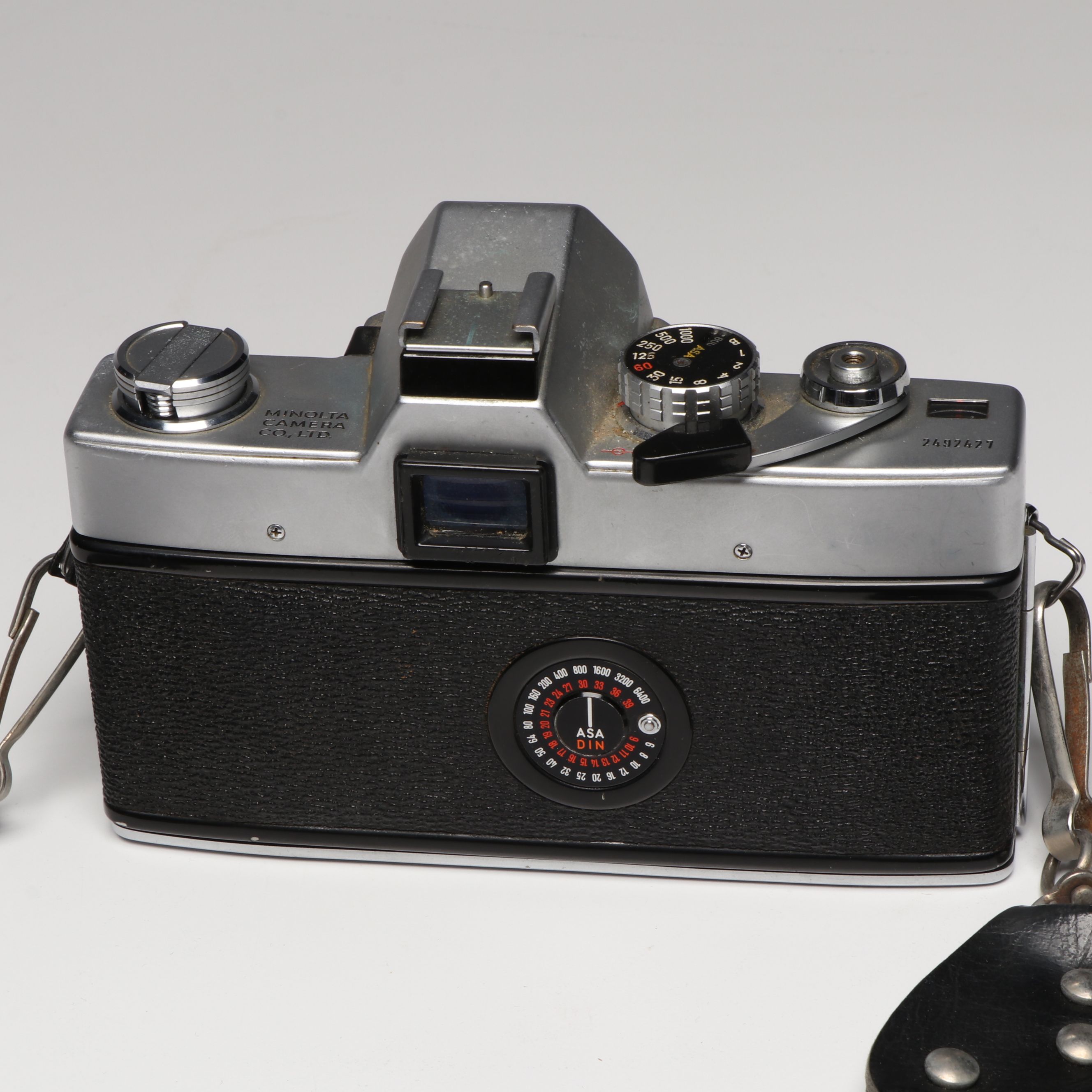 Minolta SRT 101 and X-700 with Camera Parts and Accessories, Late 20th C.