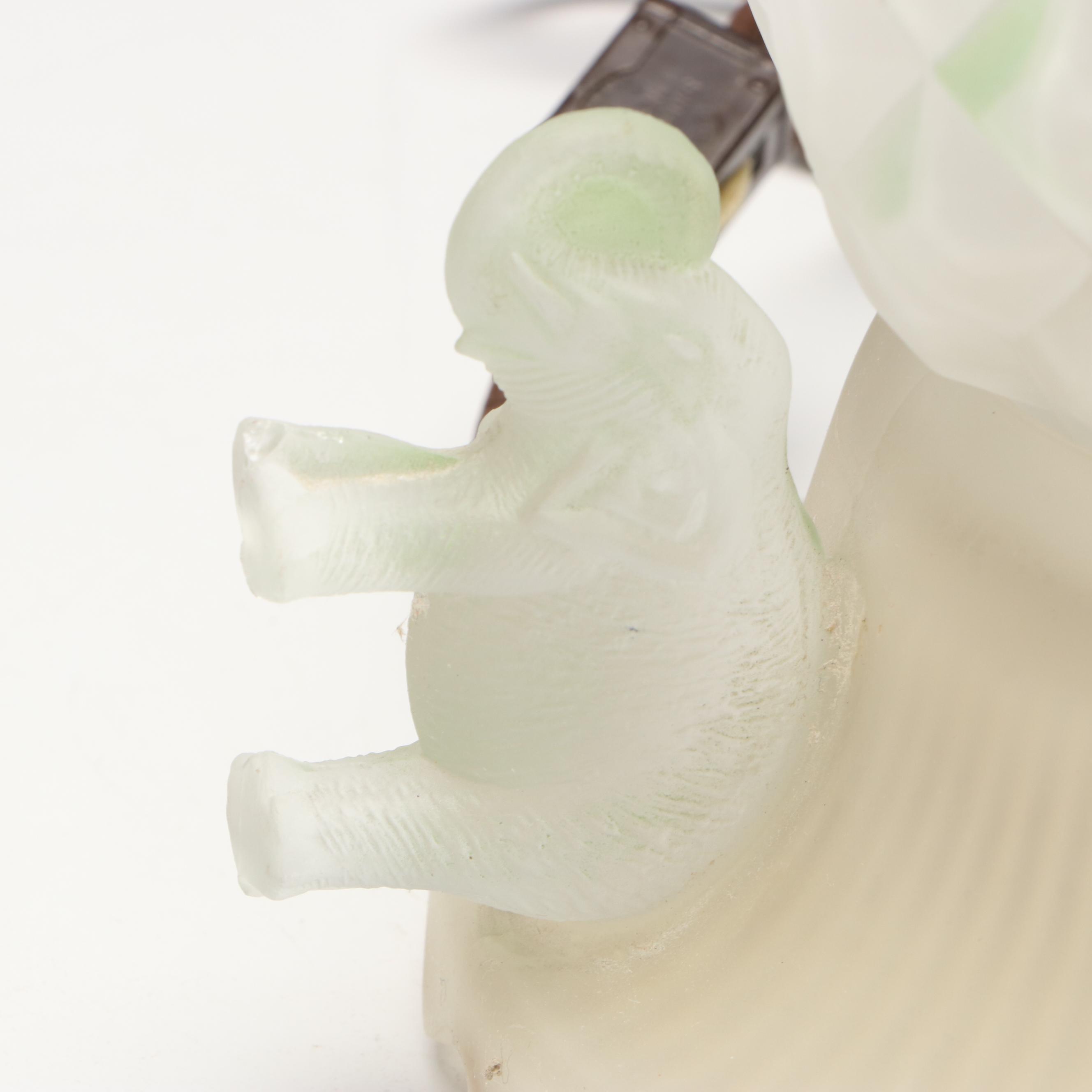 Art Deco Elephants and Other Glass Accent Lamps, Early to Mid-20th Century