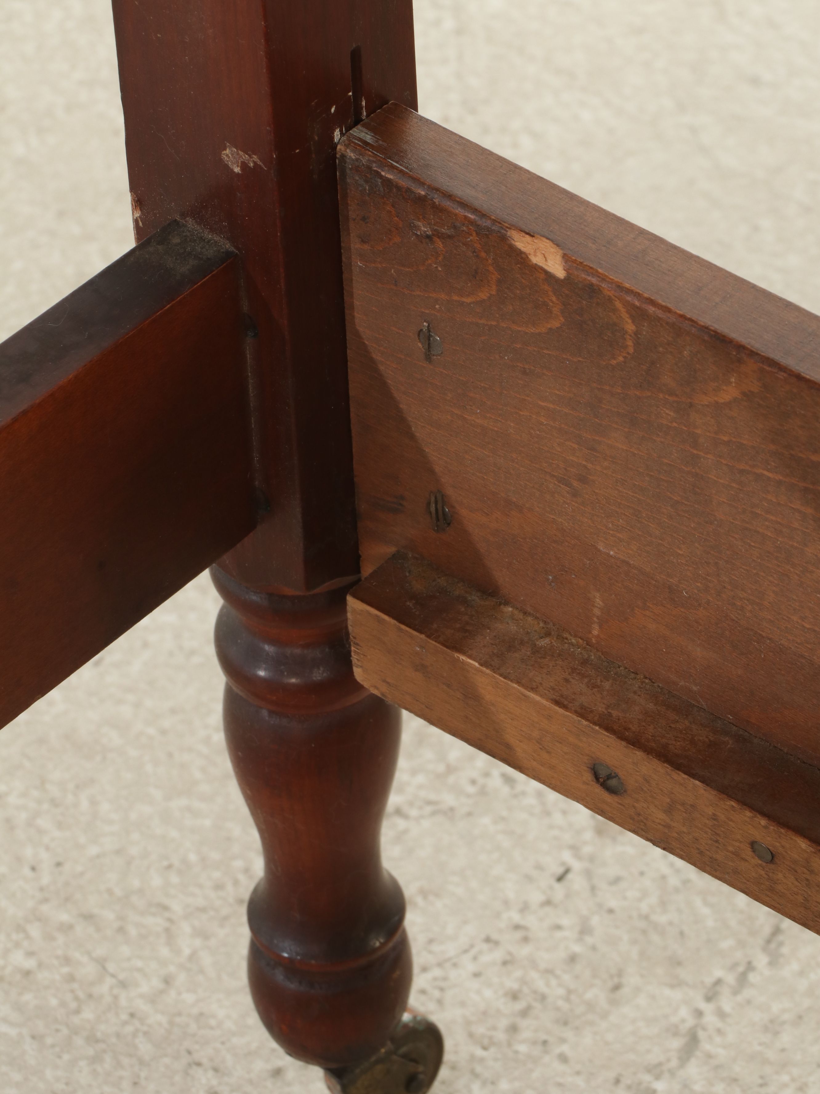 Jenny Lind Style Walnut Bed Frame, Early 20th Century