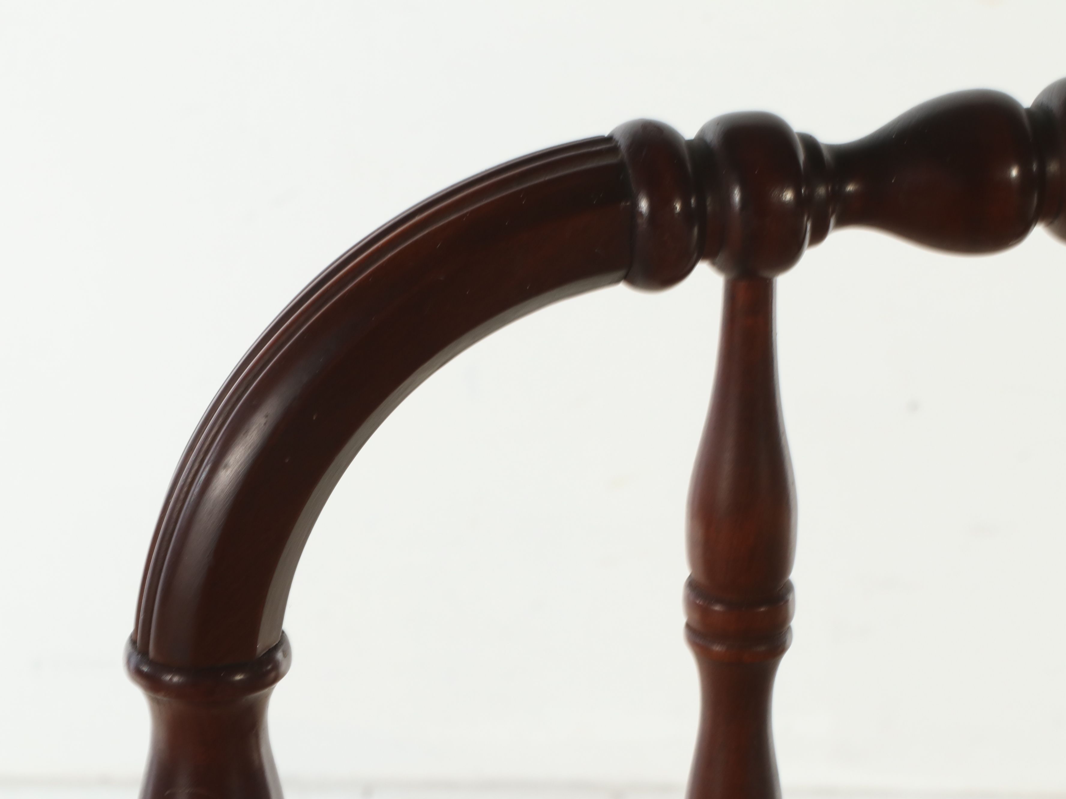 Jenny Lind Style Walnut Bed Frame, Early 20th Century