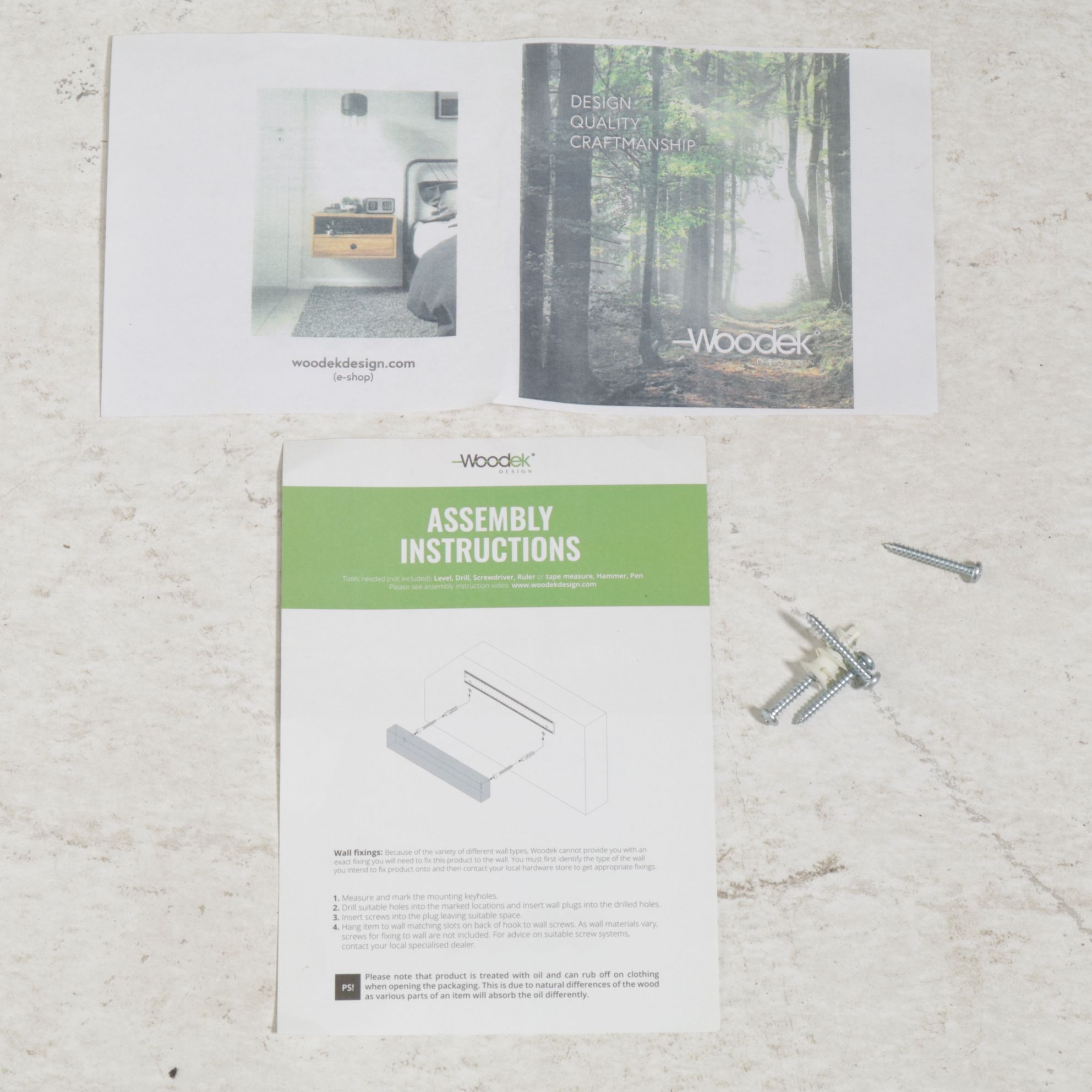 Pair of Contemporary Woodek Oak Wall-Mounted Shelves