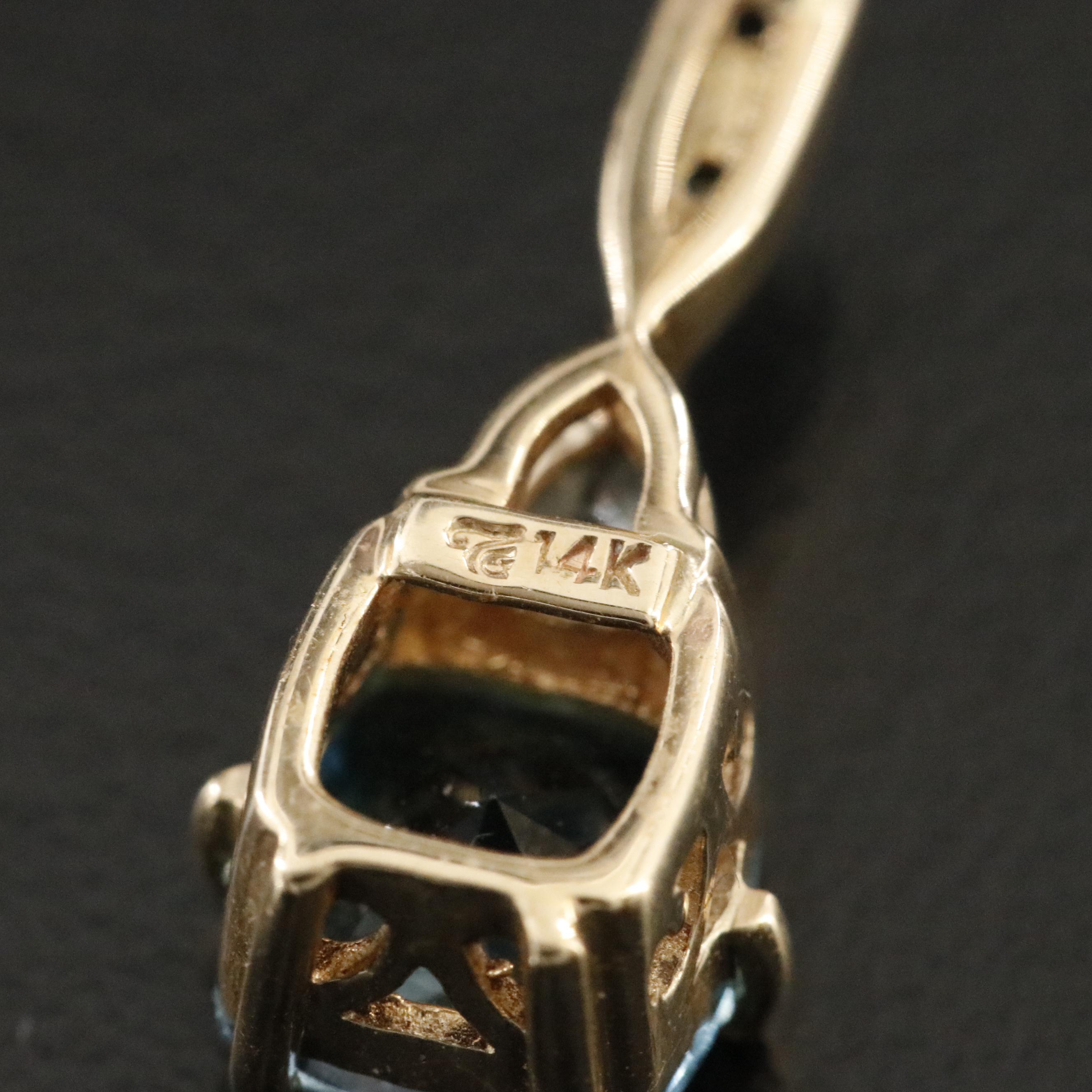 14K Topaz, Prasiolite and Diamond Earrings