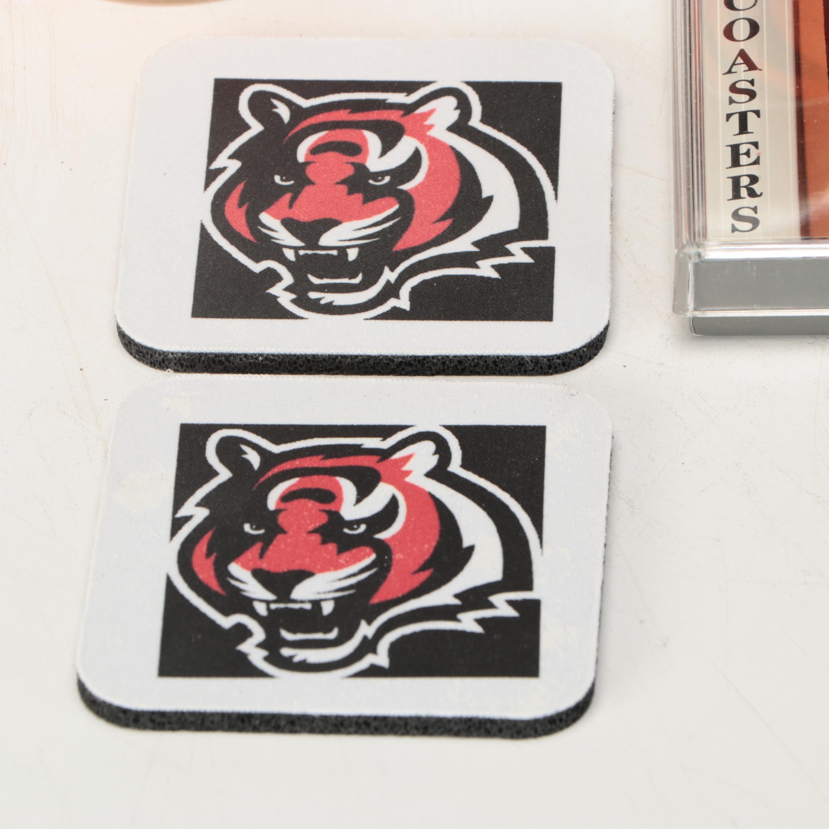 Cincinnati Bengals Themed Mugs, Coasters and More Table Accessories