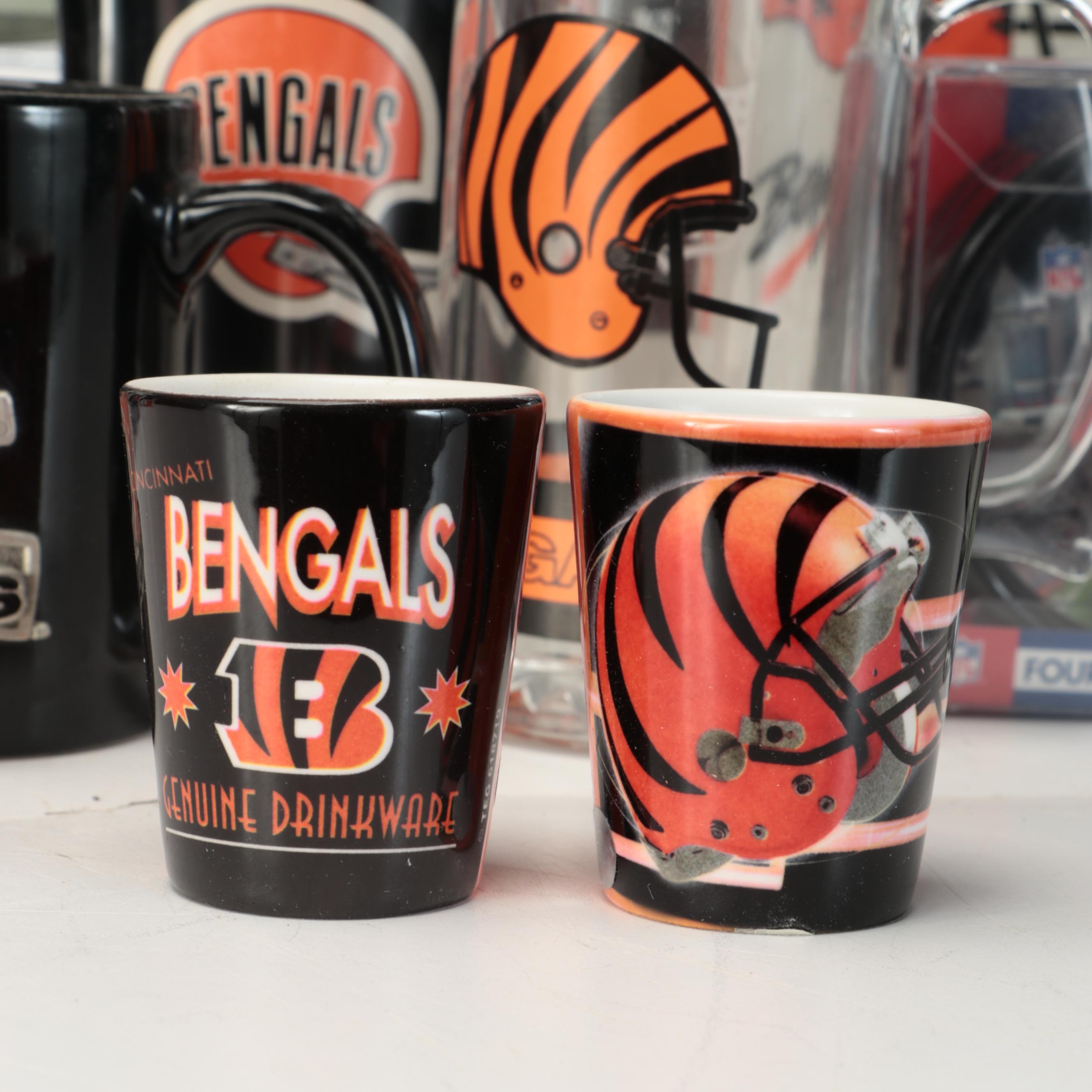 Cincinnati Bengals Themed Mugs, Coasters and More Table Accessories