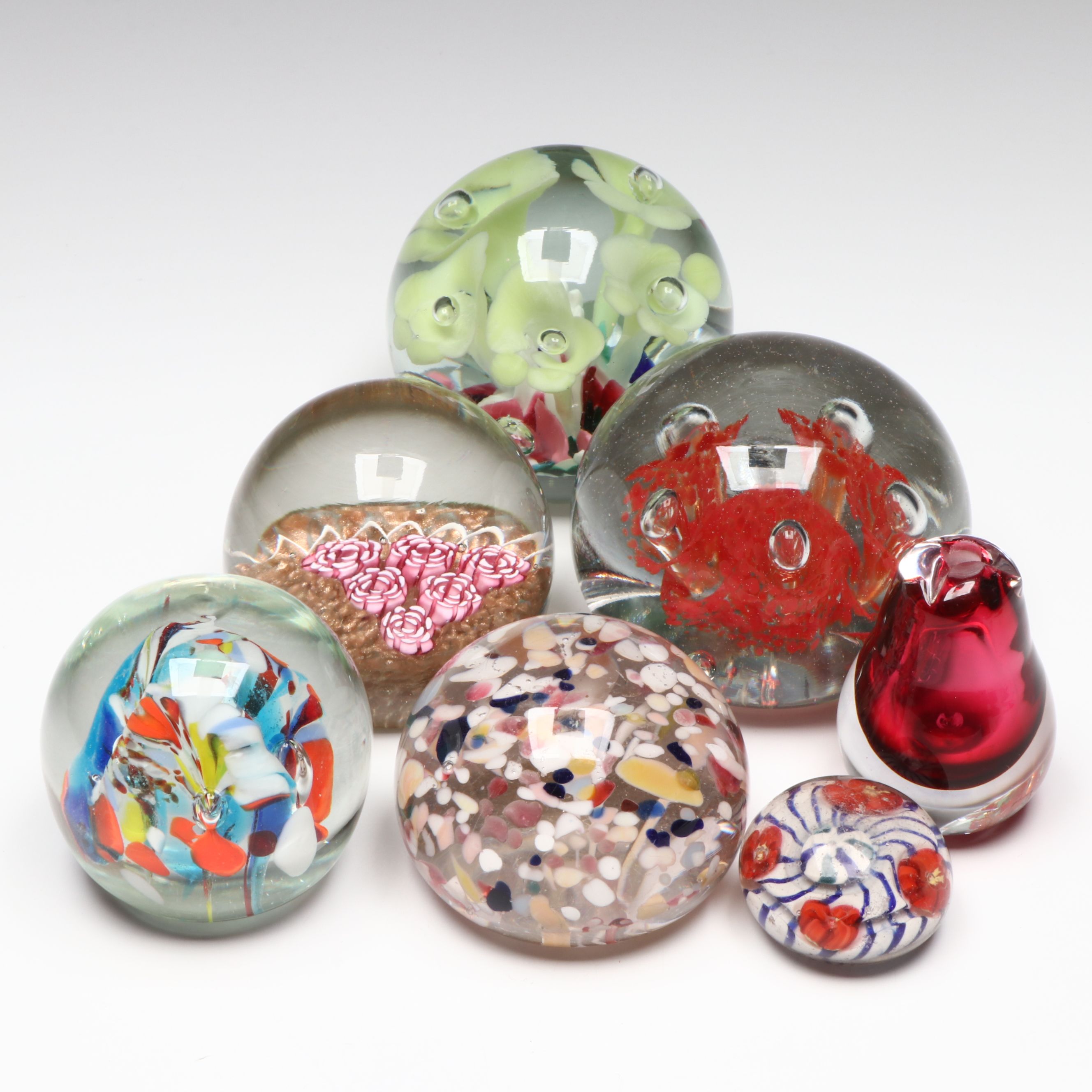 Kosta Boda and Other Art Glass Paperweights