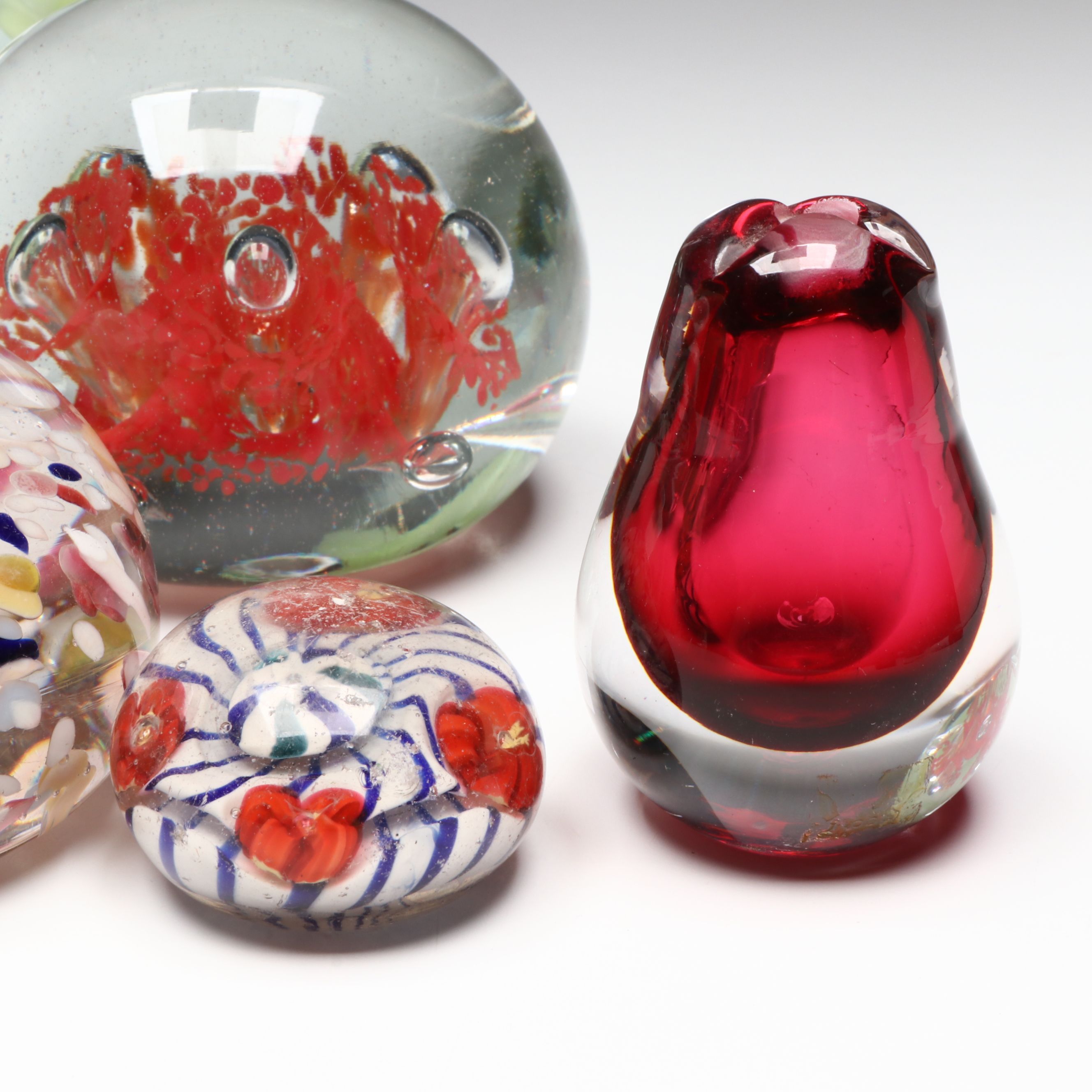 Kosta Boda and Other Art Glass Paperweights