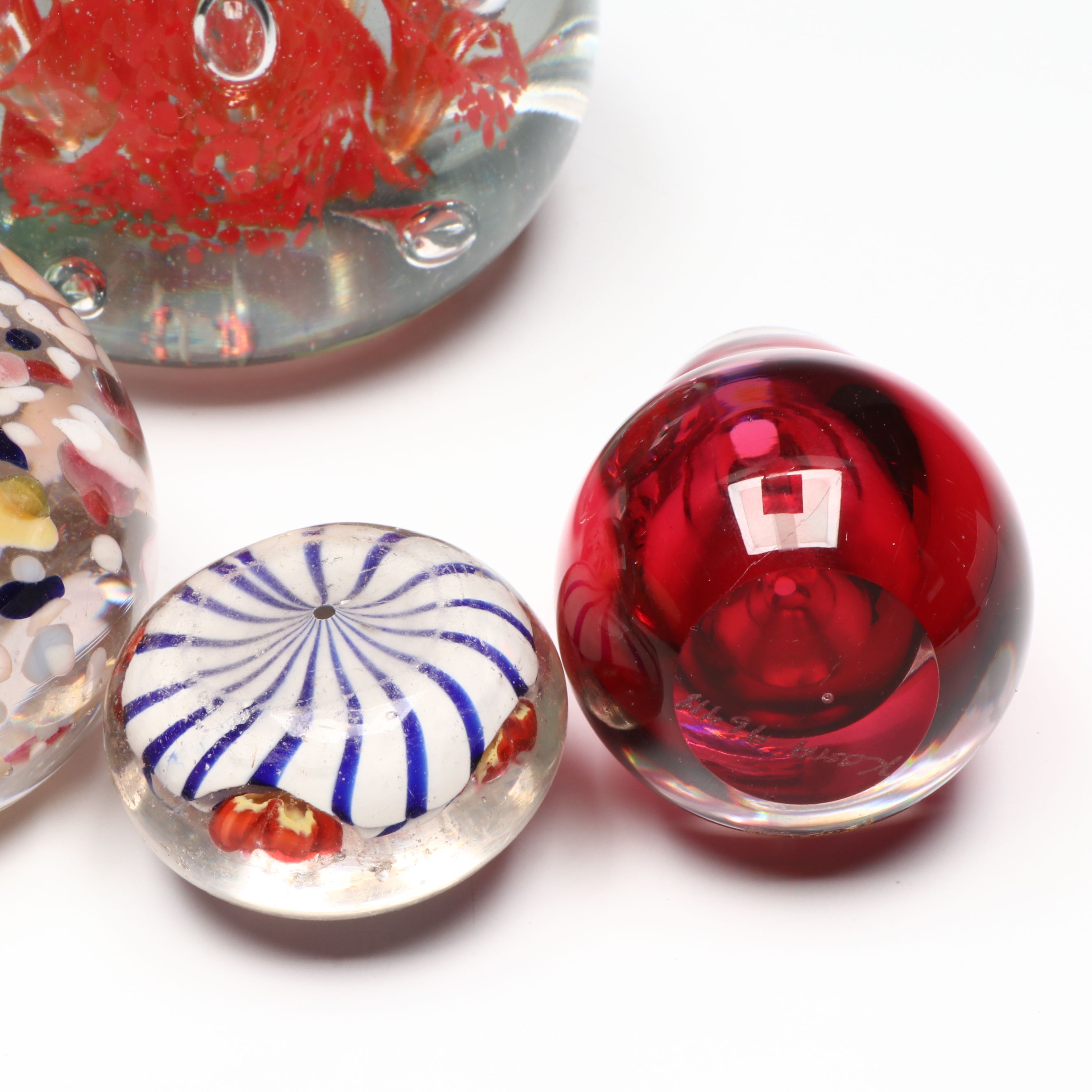 Kosta Boda and Other Art Glass Paperweights