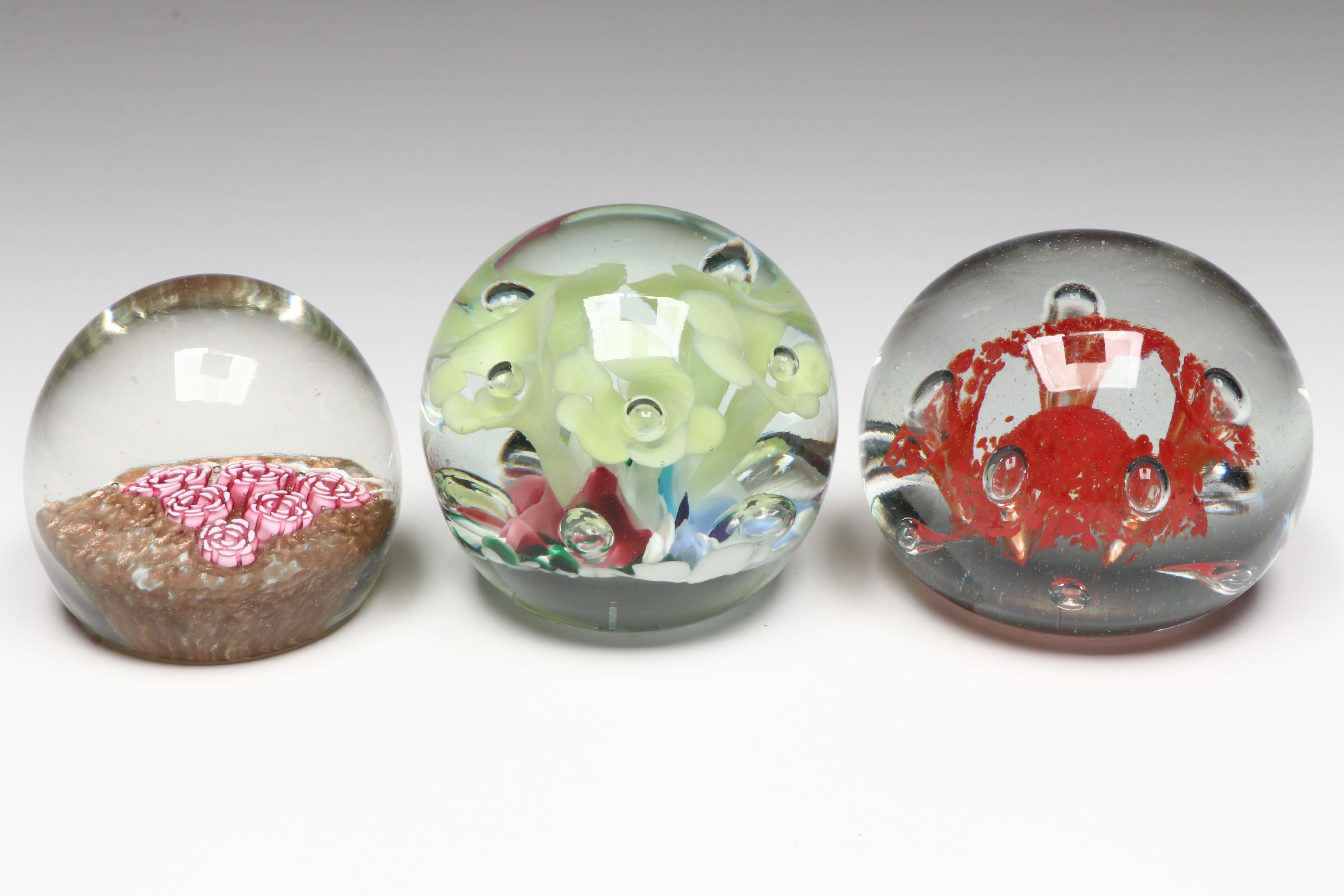 Kosta Boda and Other Art Glass Paperweights