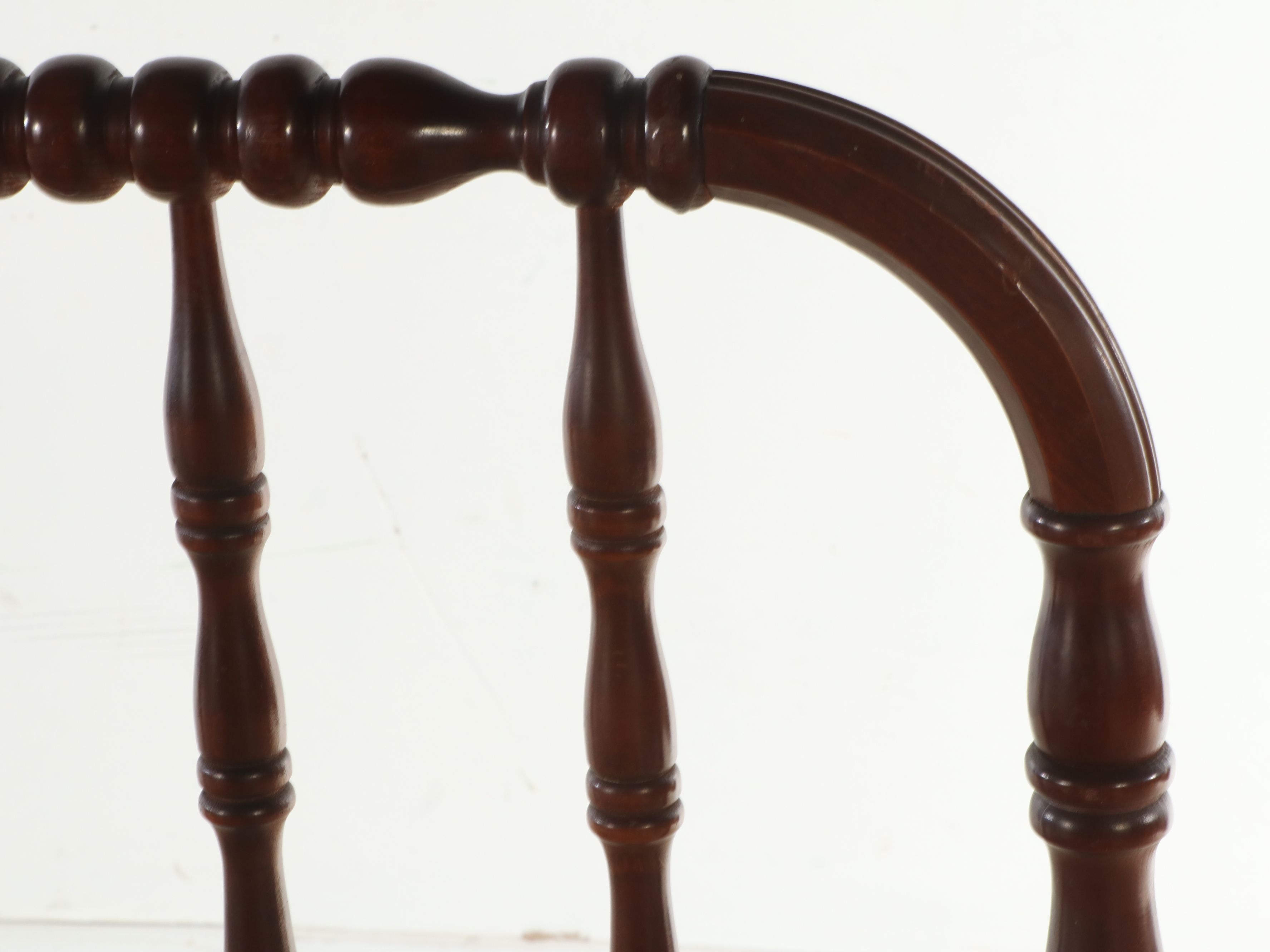 Jenny Lind Style Walnut Bed Frame, Early 20th Century