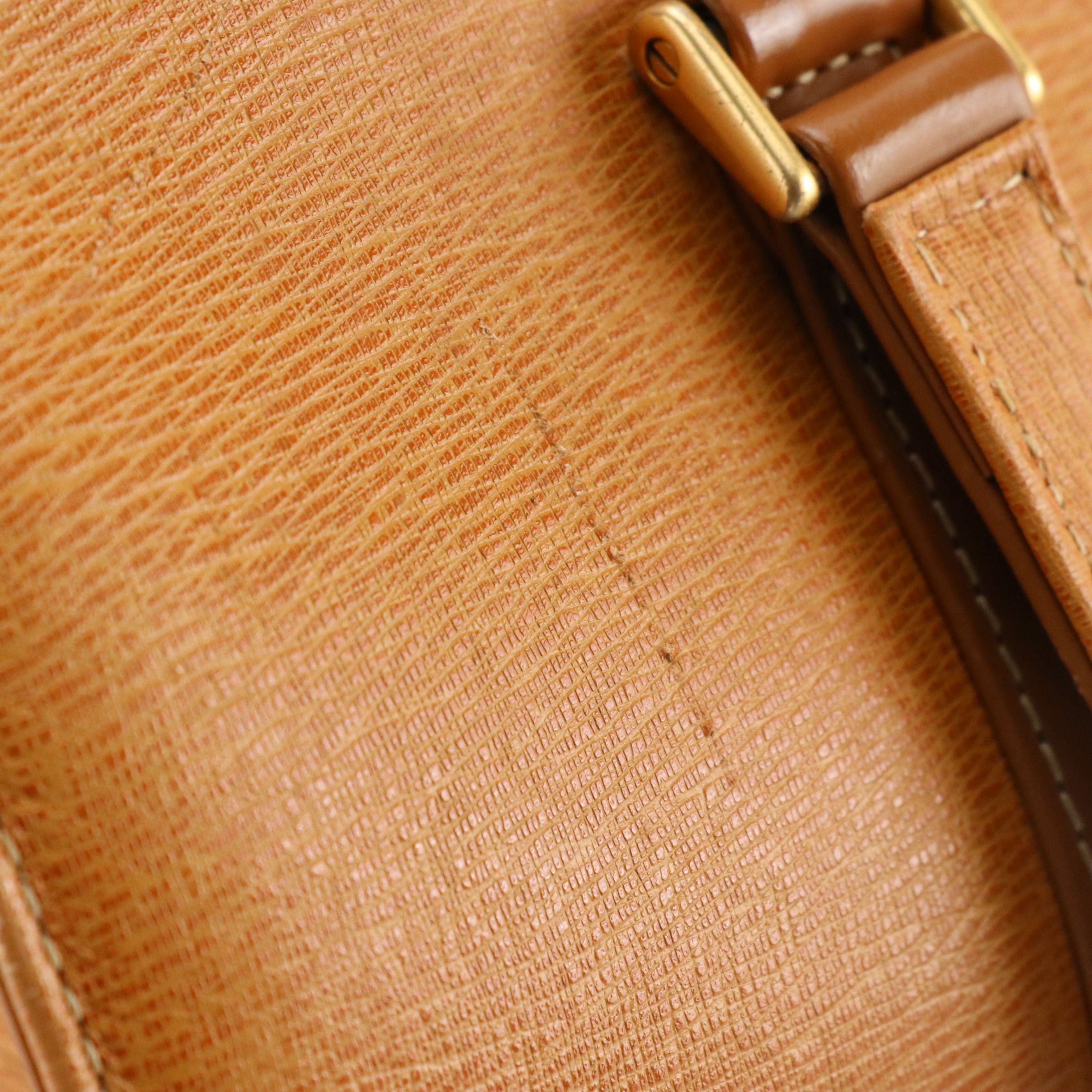 Burberry Barrel Handbag in Tan Textured and Smooth Leather