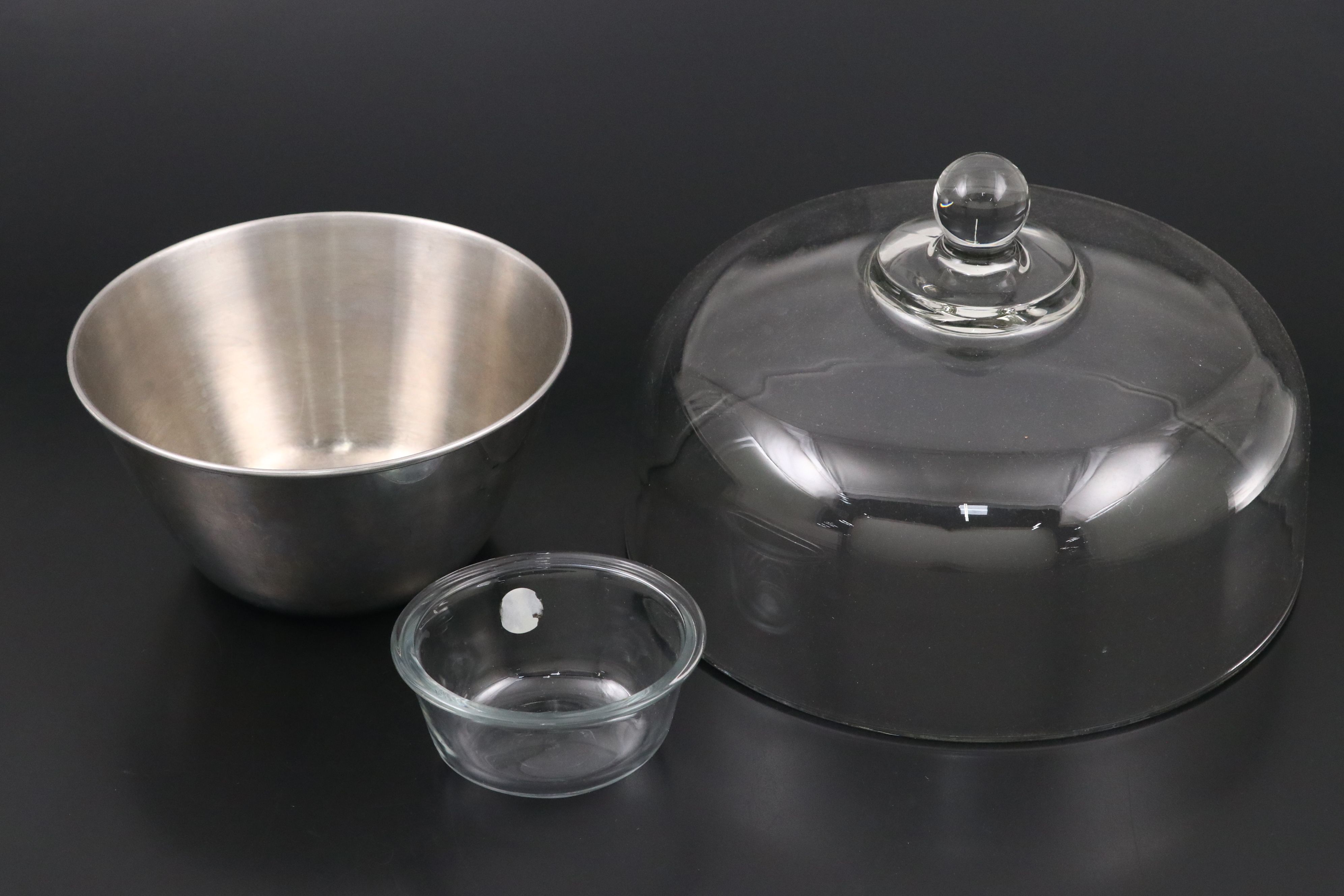 Pyrex Glass Pie Pans with Other Glass and Stainless Steel Bakeware