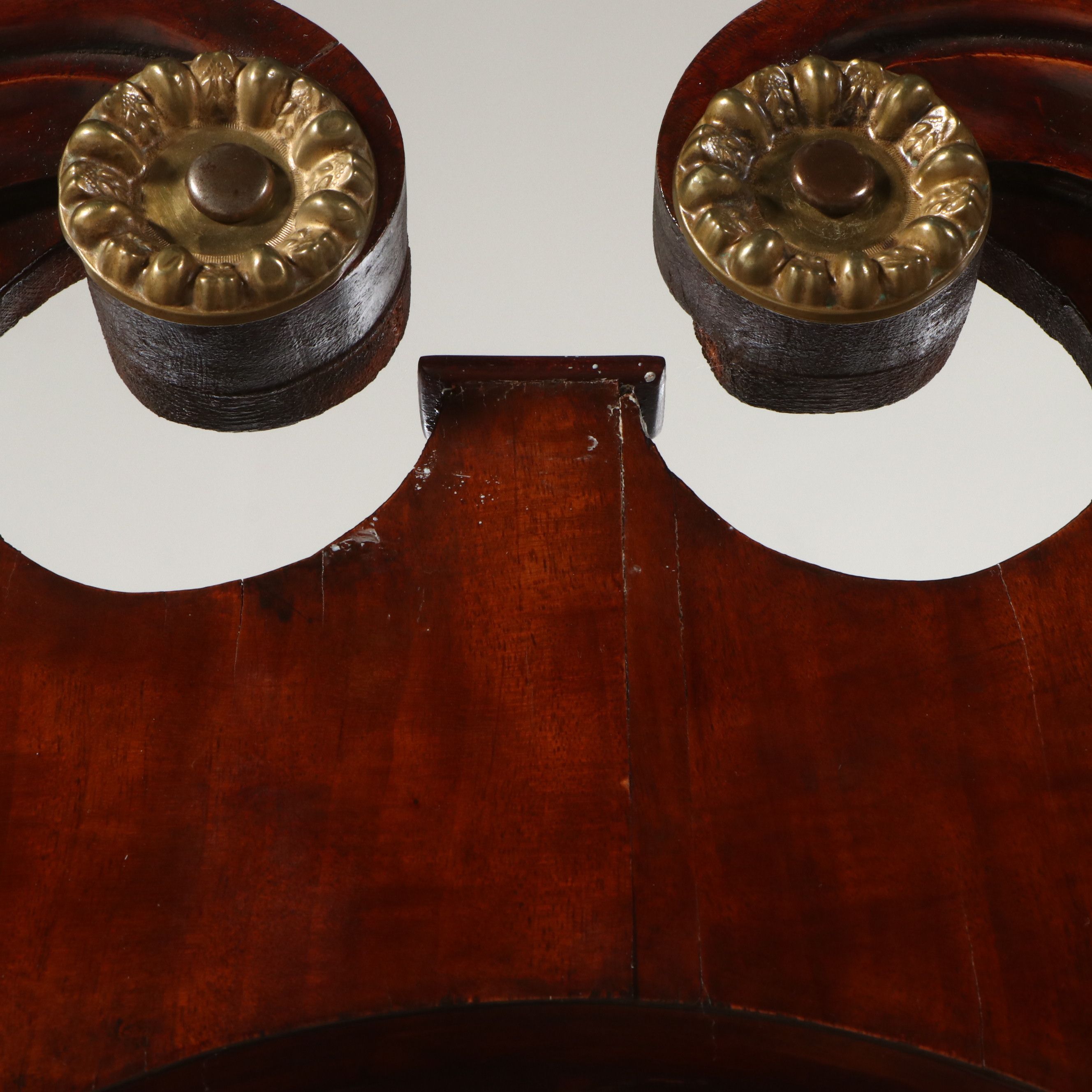 George III Inlaid Mahogany Tallcase Clock with Hand-Painted Face