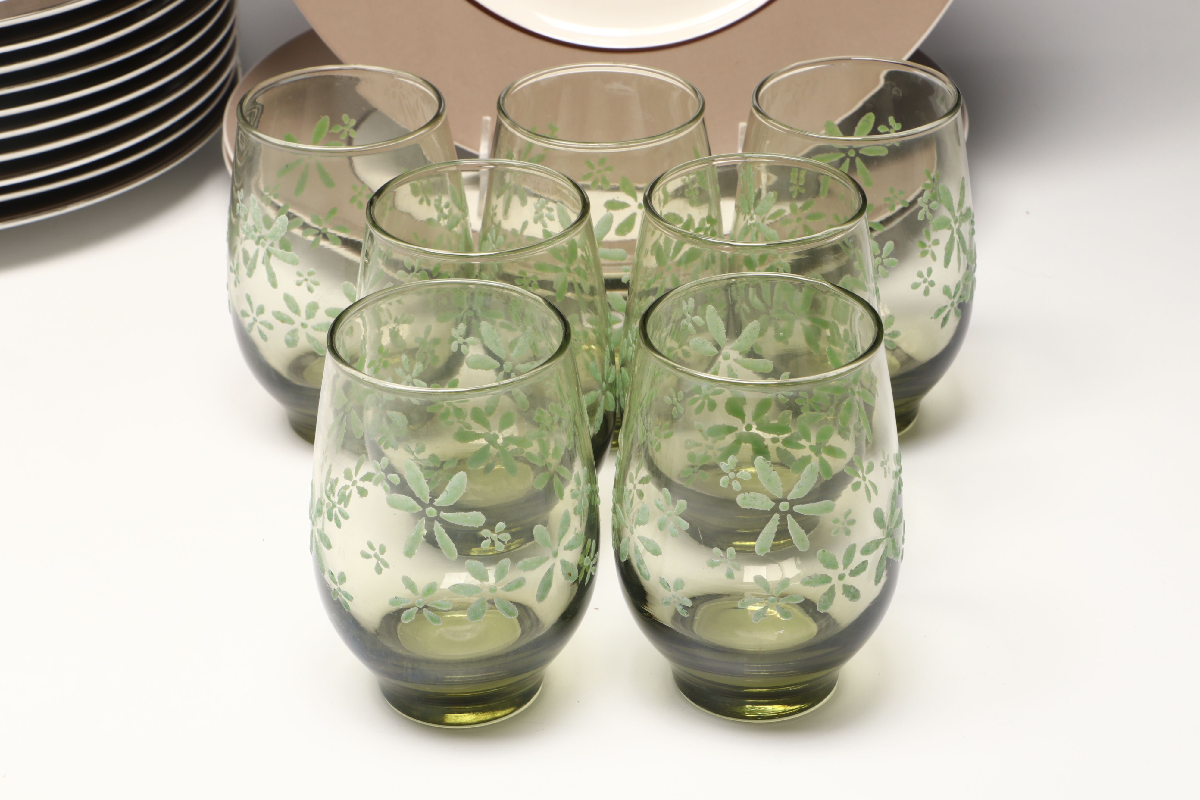 Royal Jackson Porcelain Tableware and Libbey Glassware