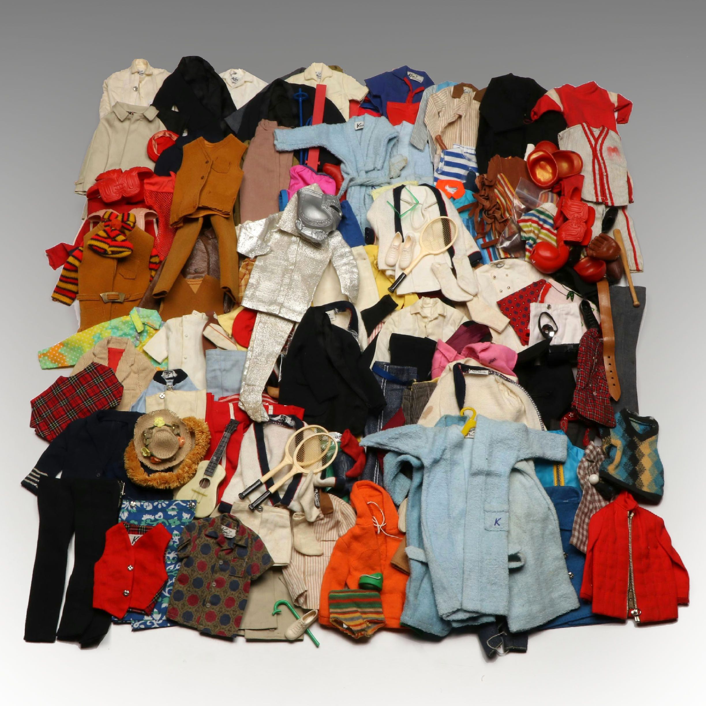 Mattel Ken Doll Clothes and Accessories, Mid-20th Century