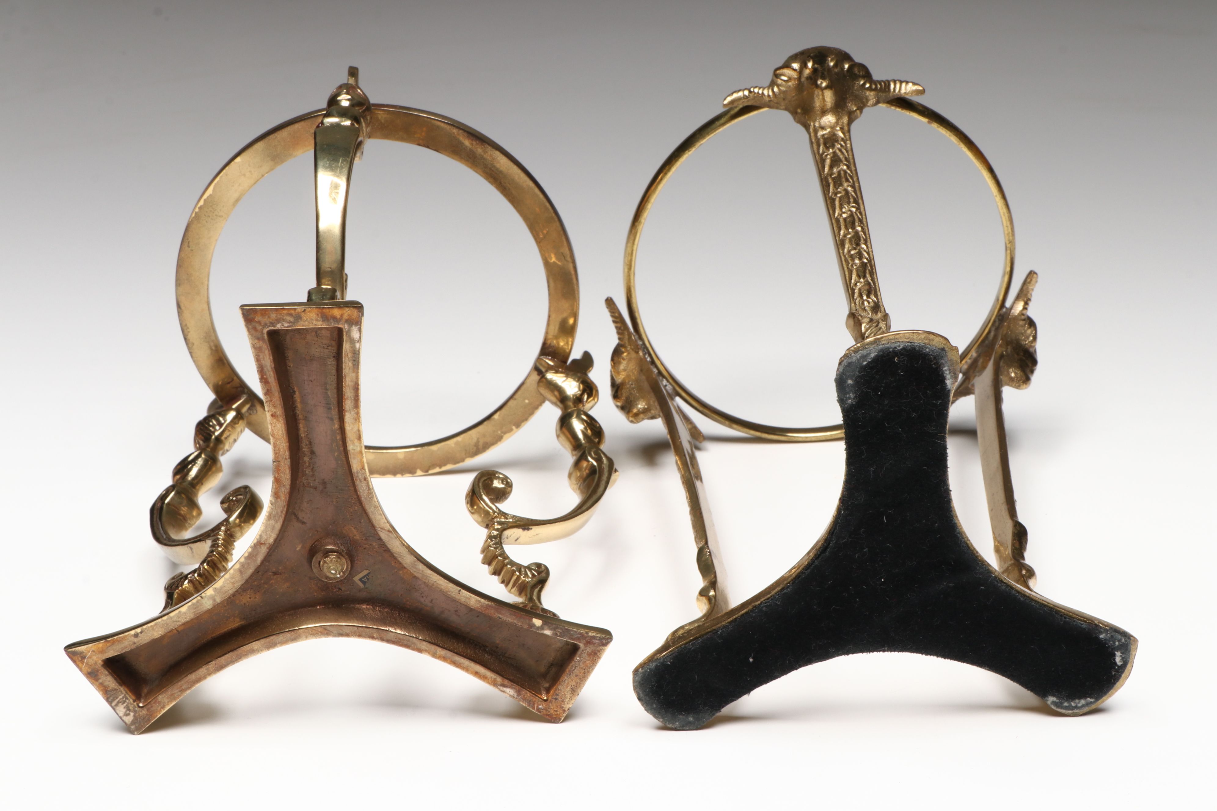 Wooden Hexagon Lidded Box with Glass and Metal Desk Décor