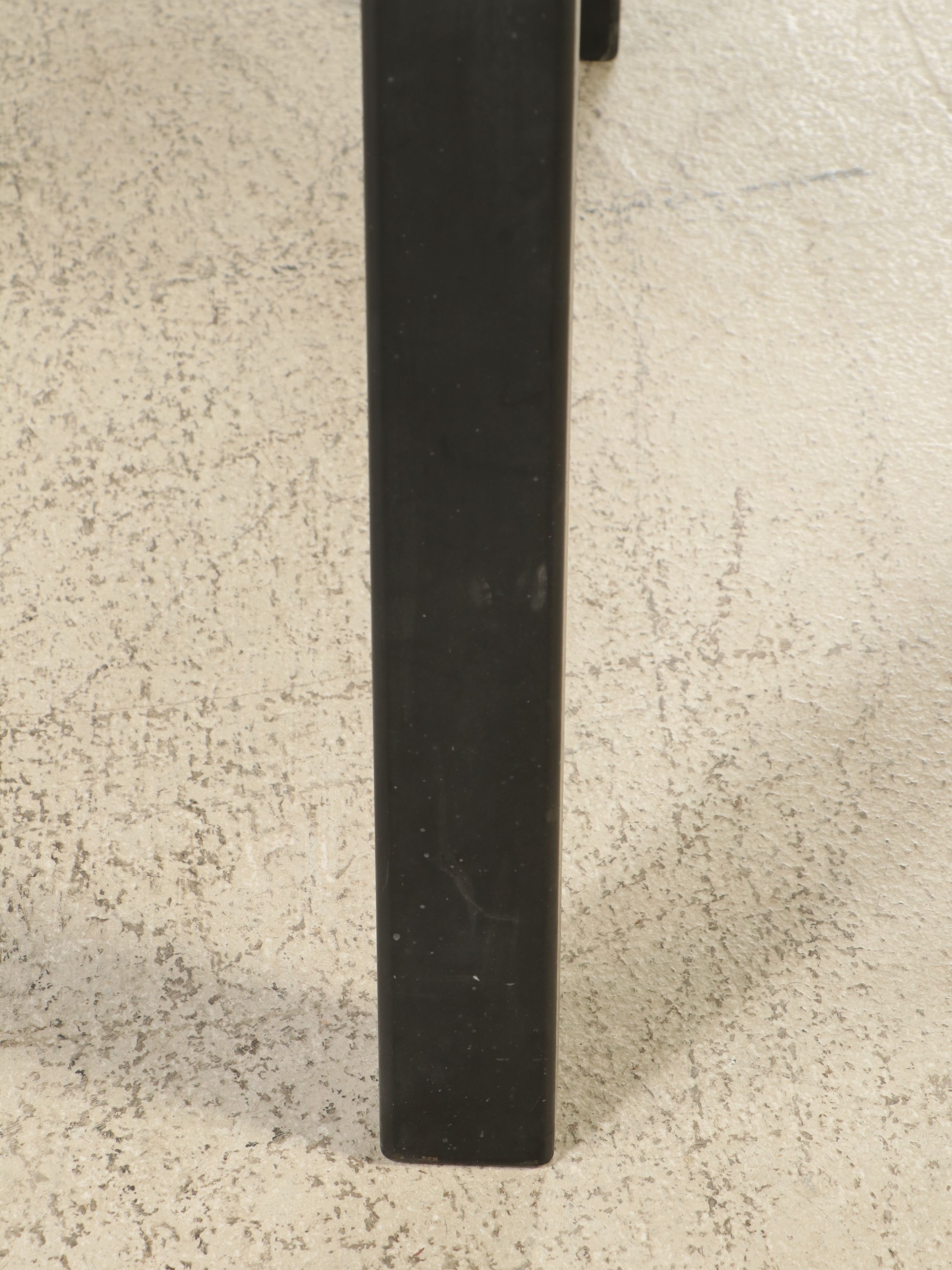 Contemporary Powder Coated Steel Conference Table with Three-Piece Slate Top