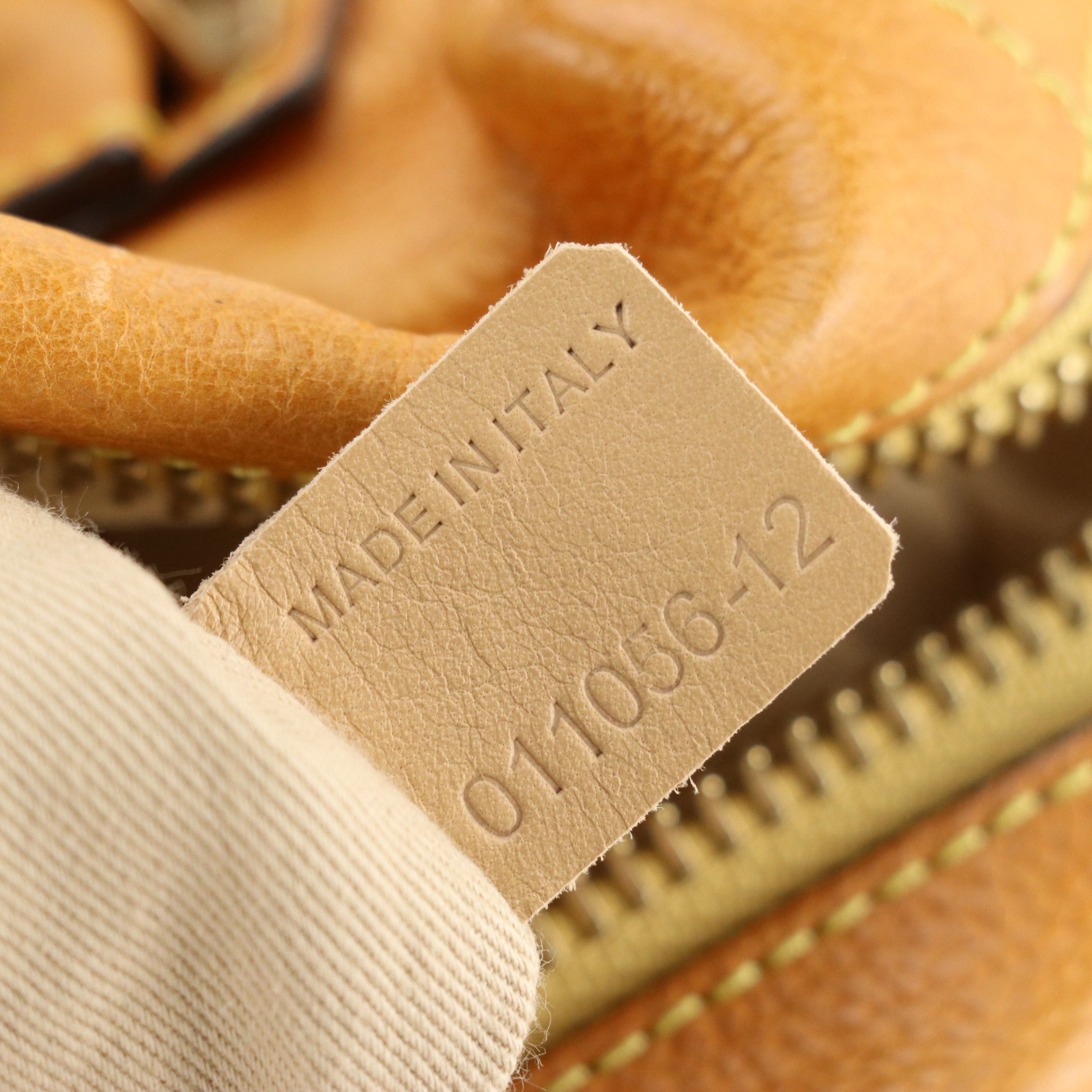 Chloé Large Paraty Two-Way Satchel in Brown Grained Leather