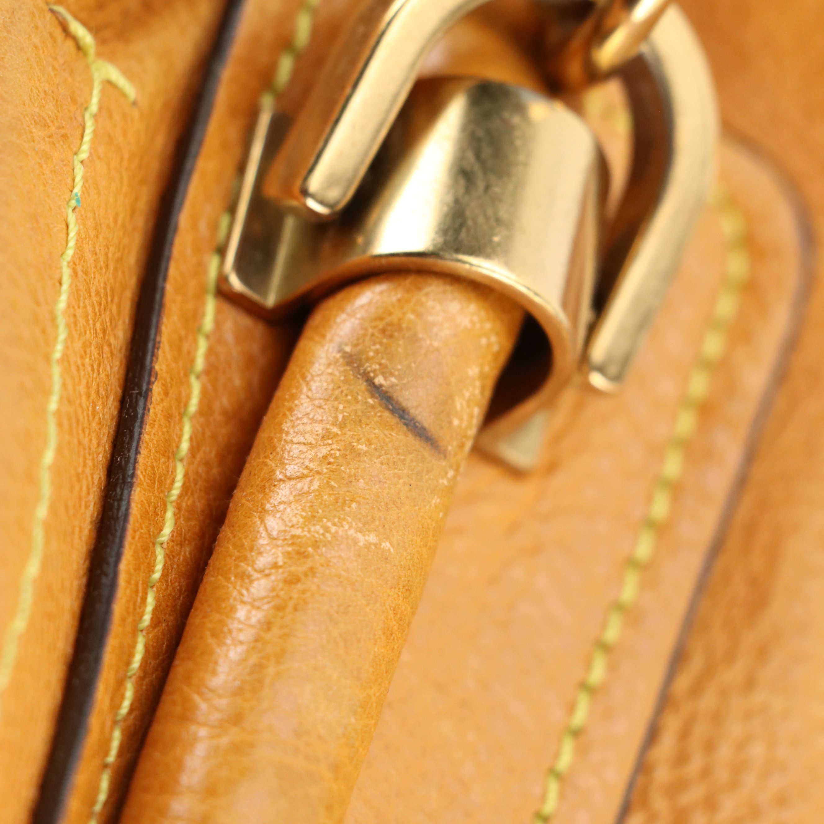 Chloé Large Paraty Two-Way Satchel in Brown Grained Leather