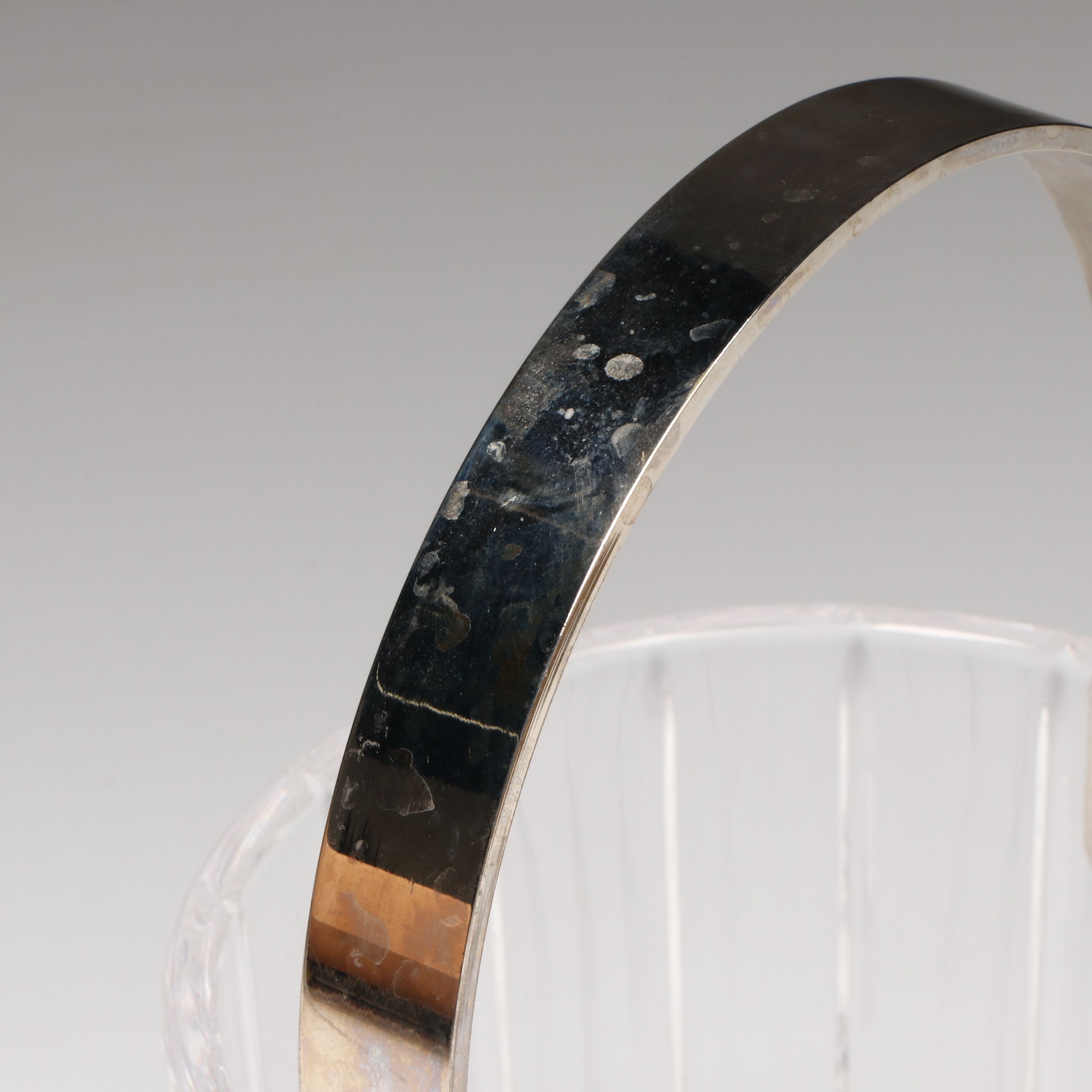 Hollywood Regency Style Crystal Ice Bucket with Brass Tray and Matchbox Holder