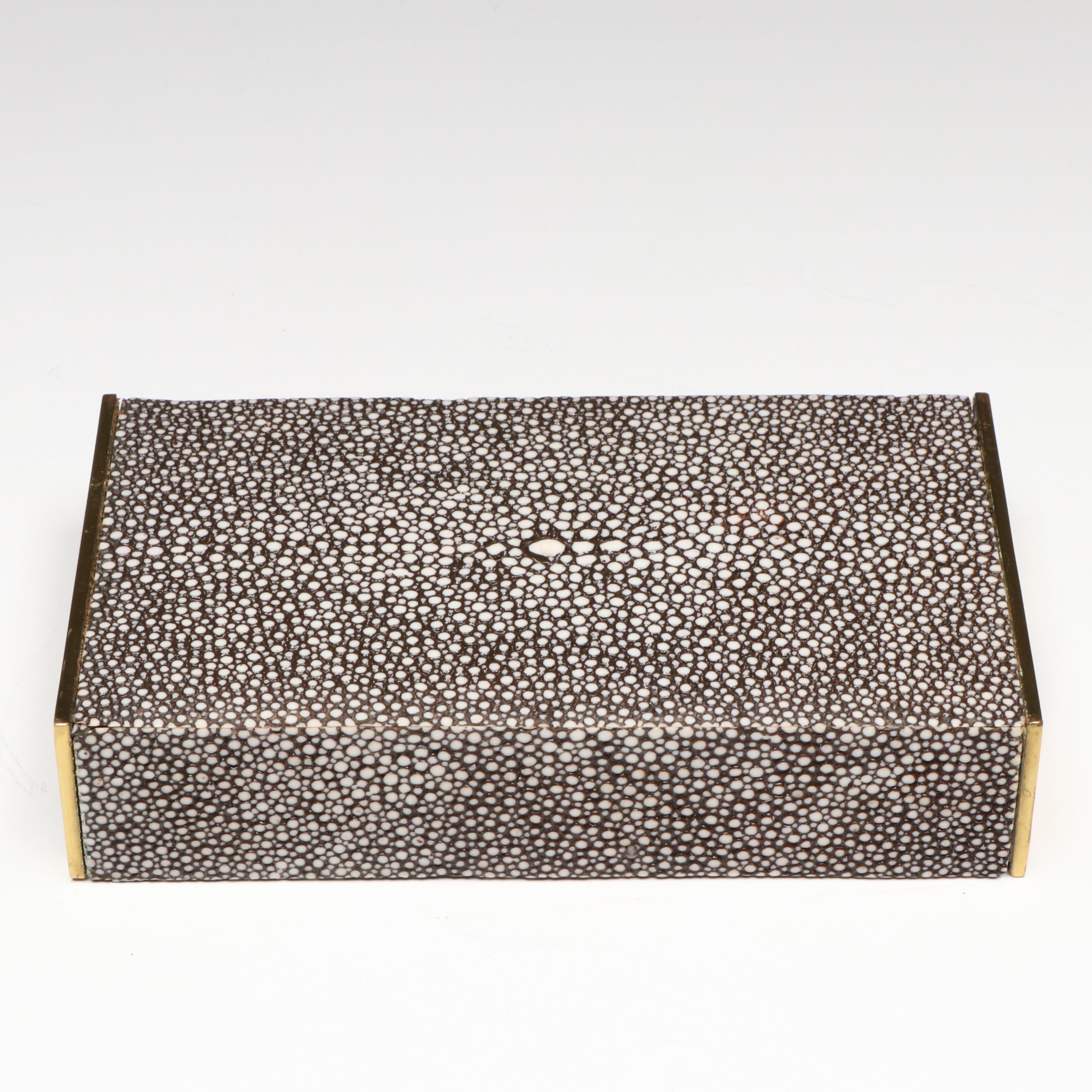 Hollywood Regency Style Crystal Ice Bucket with Brass Tray and Matchbox Holder