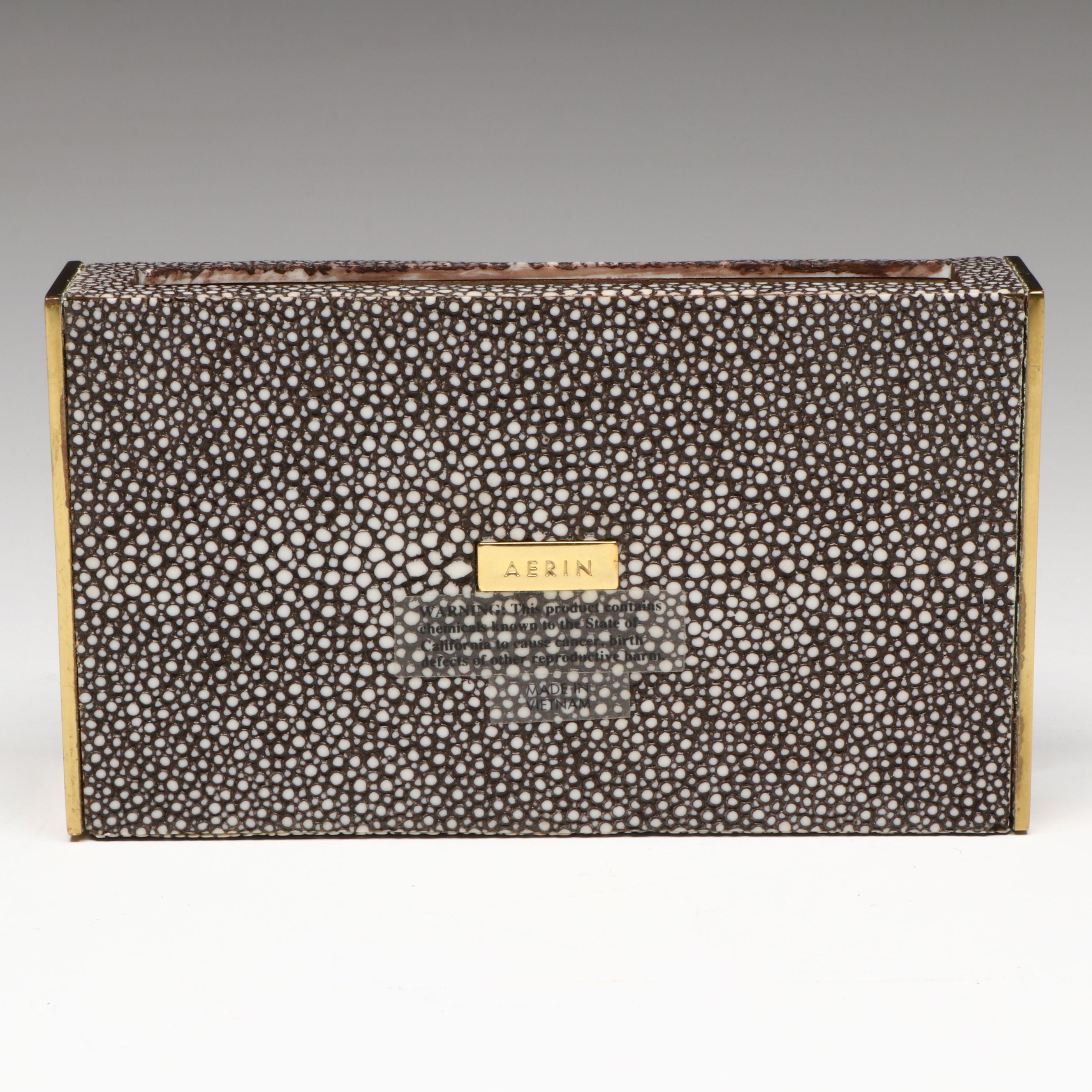 Hollywood Regency Style Crystal Ice Bucket with Brass Tray and Matchbox Holder