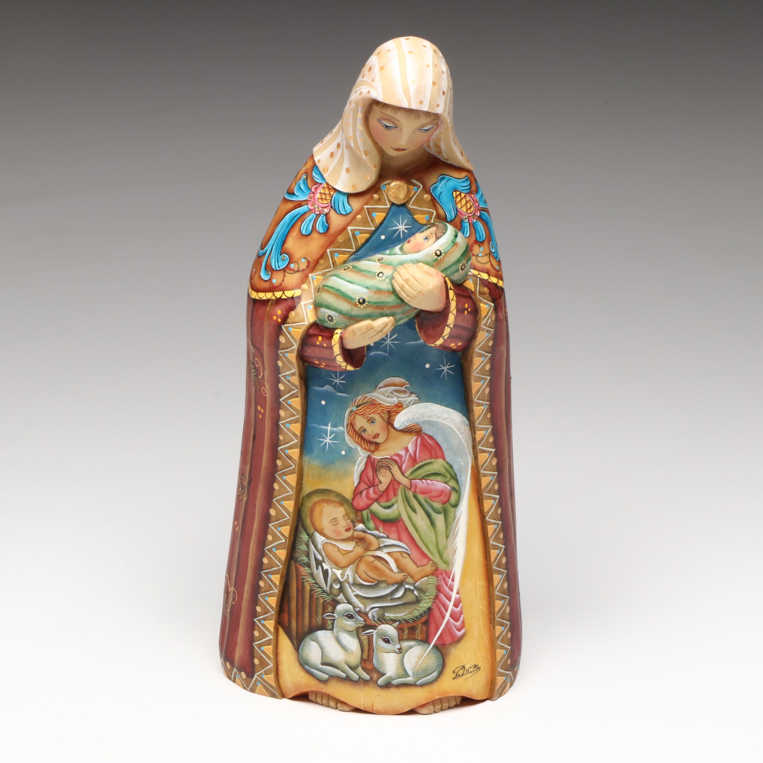 G. DeBrekht "Watching Over You" Madonna and Child Resin Figure
