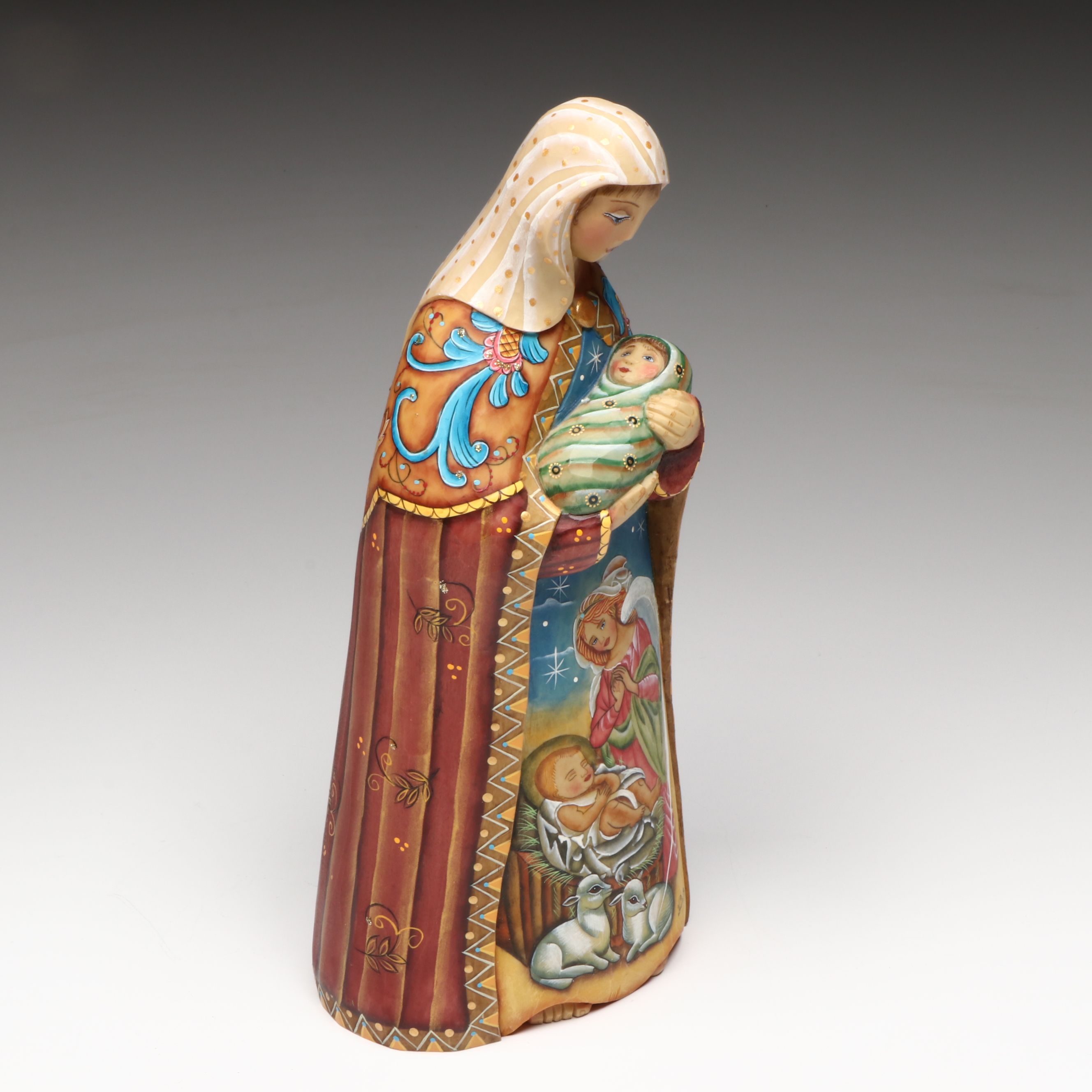 G. DeBrekht "Watching Over You" Madonna and Child Resin Figure