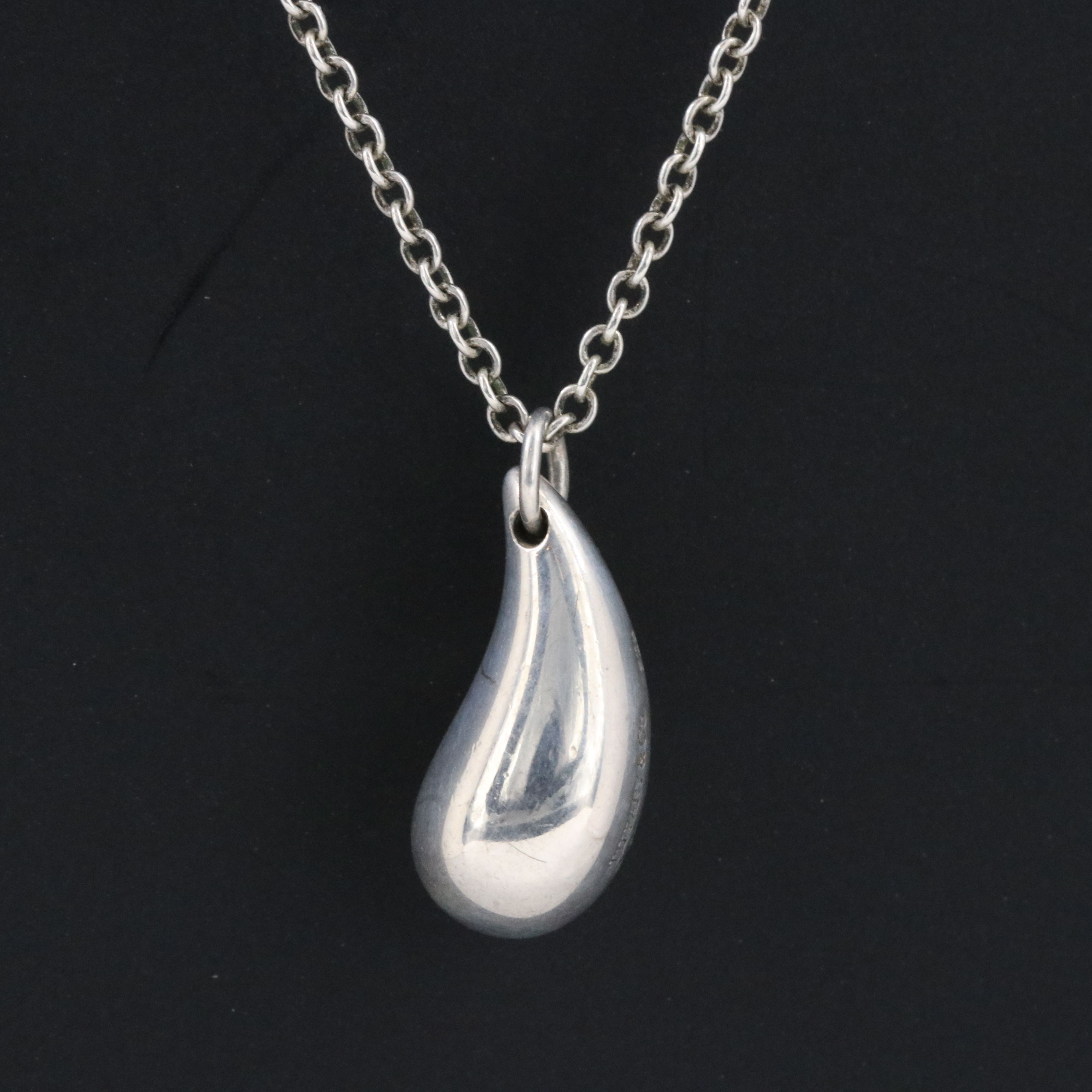 Elsa Peretti for Tiffany & Co. Sterling Teardrop Necklace