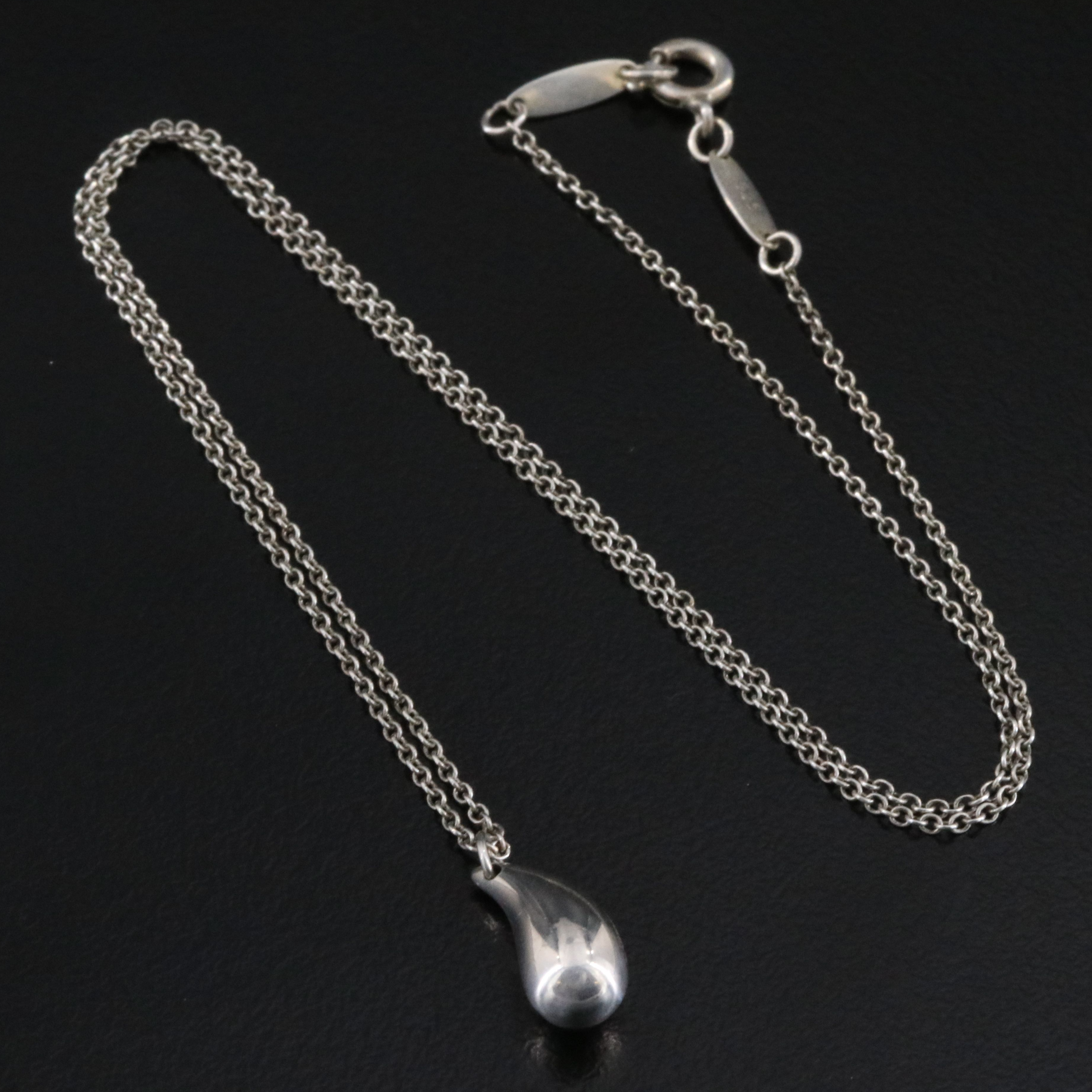Elsa Peretti for Tiffany & Co. Sterling Teardrop Necklace