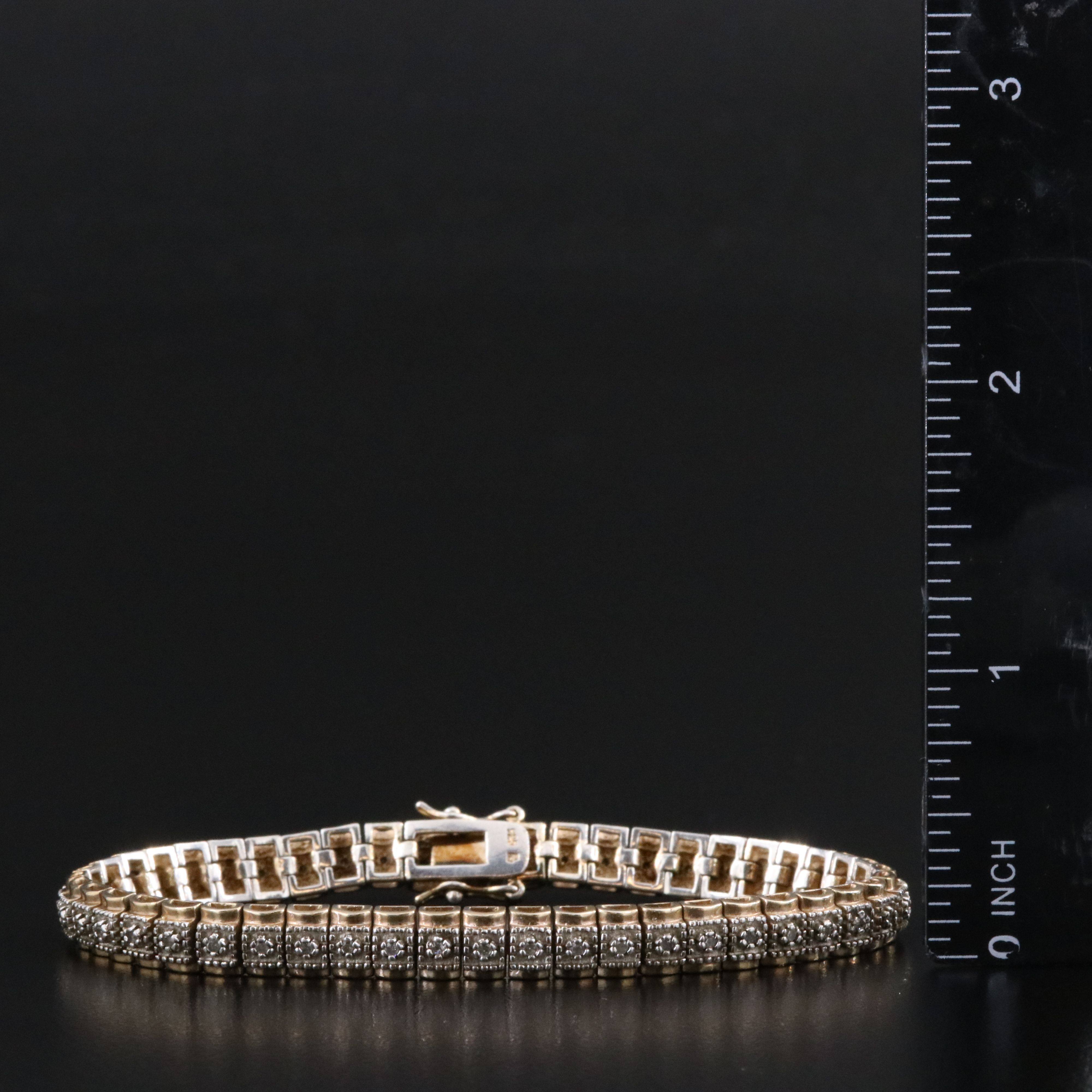 Sterling Diamond Bracelet