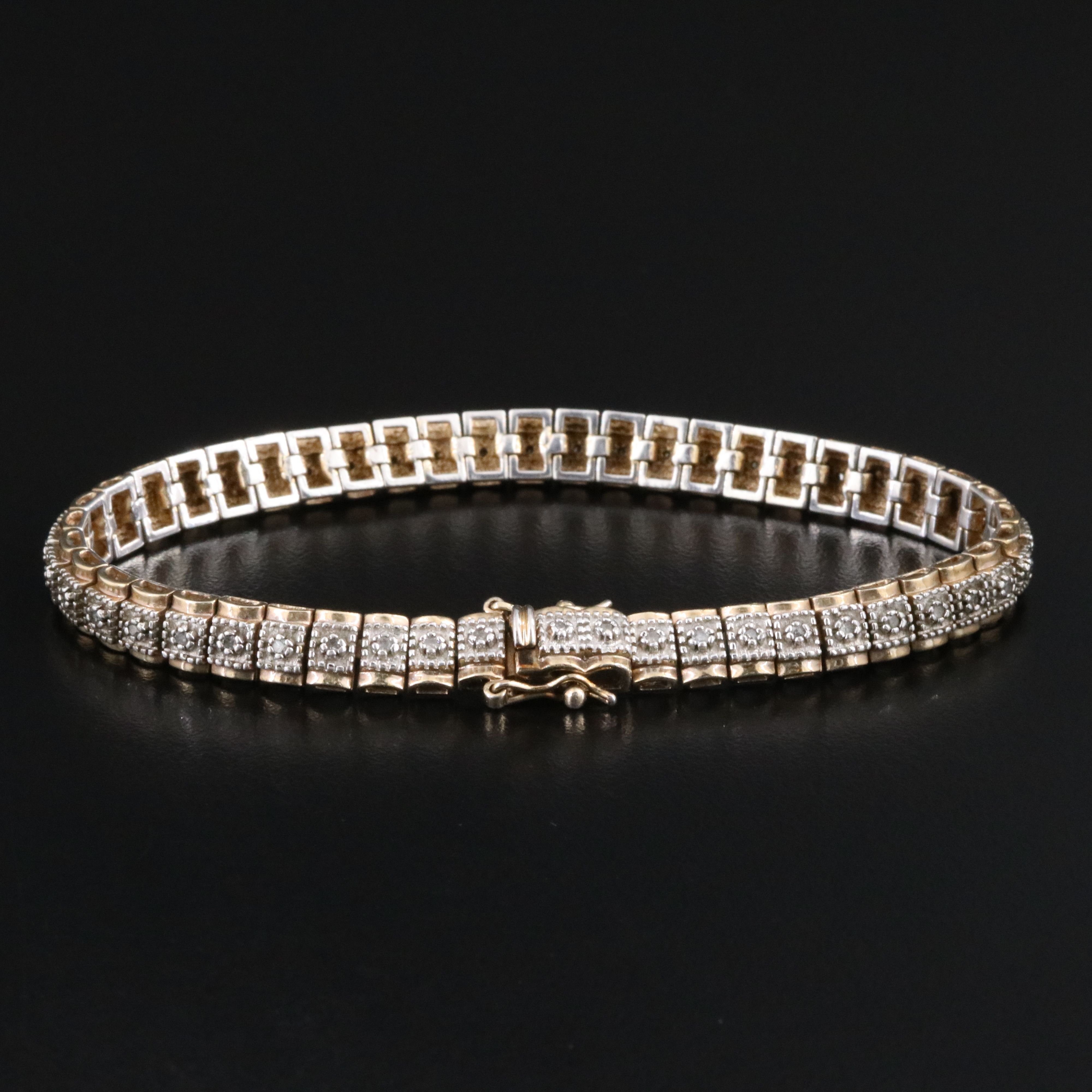 Sterling Diamond Bracelet